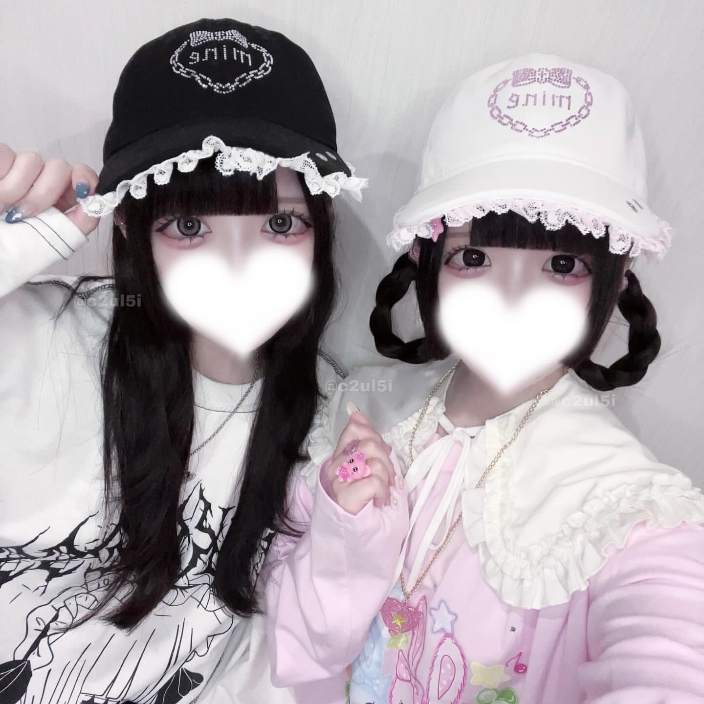 《mine》ストーンレースキャップ