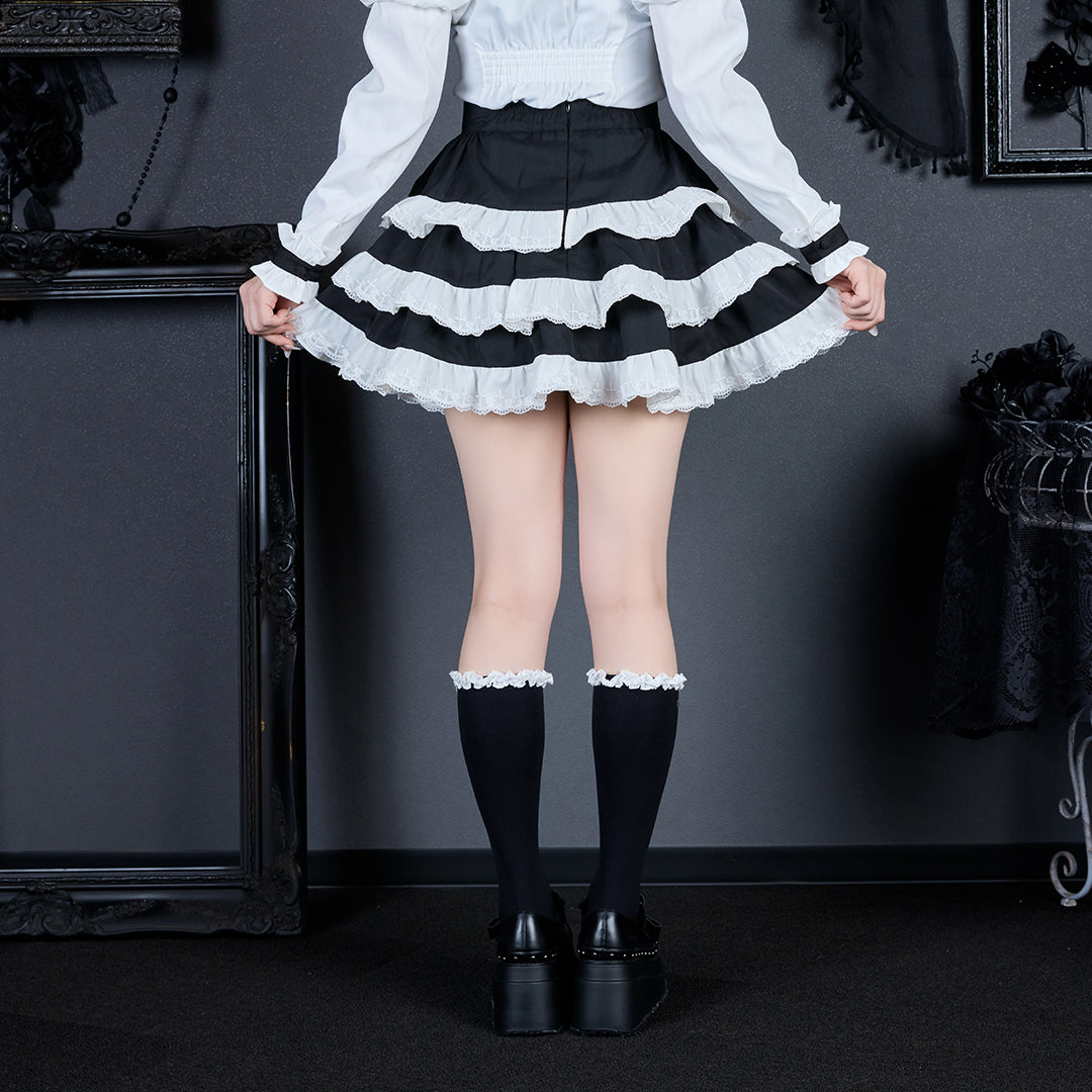 《mine》スタッズクロスハーネススカート