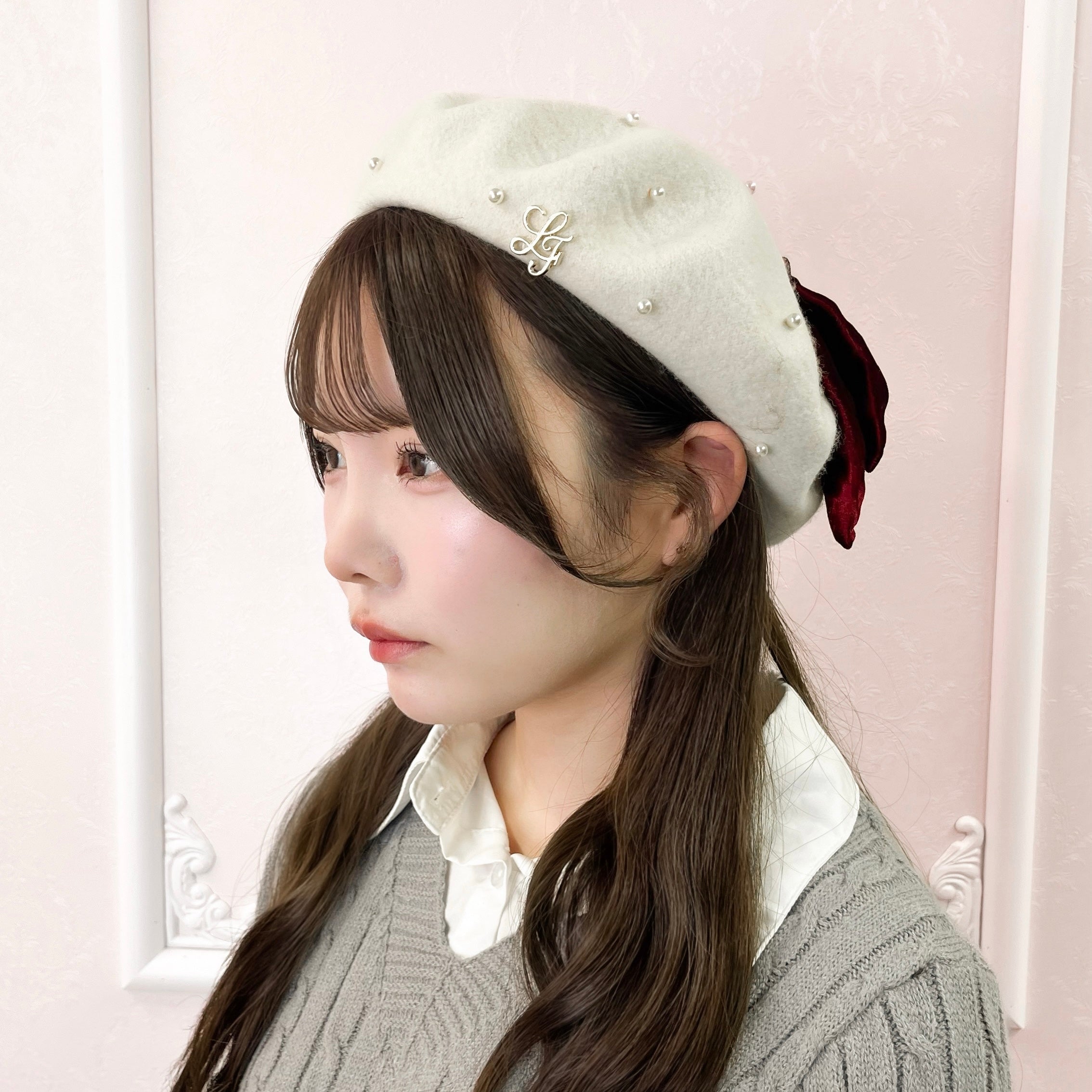 LAFARY》ベロアリボンベレー帽- LAFARY ONLINE