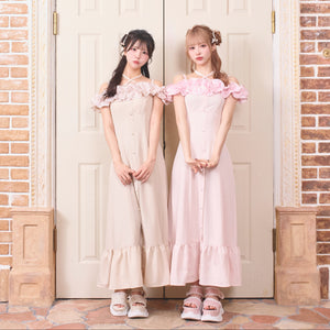 《LAFARY closet》ギンガムオフショルロングワンピース 2