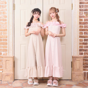 《LAFARY closet》ギンガムオフショルロングワンピース 1