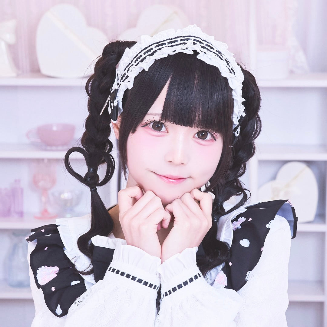《mine》ハシゴレースフリルリボンヘッドドレス