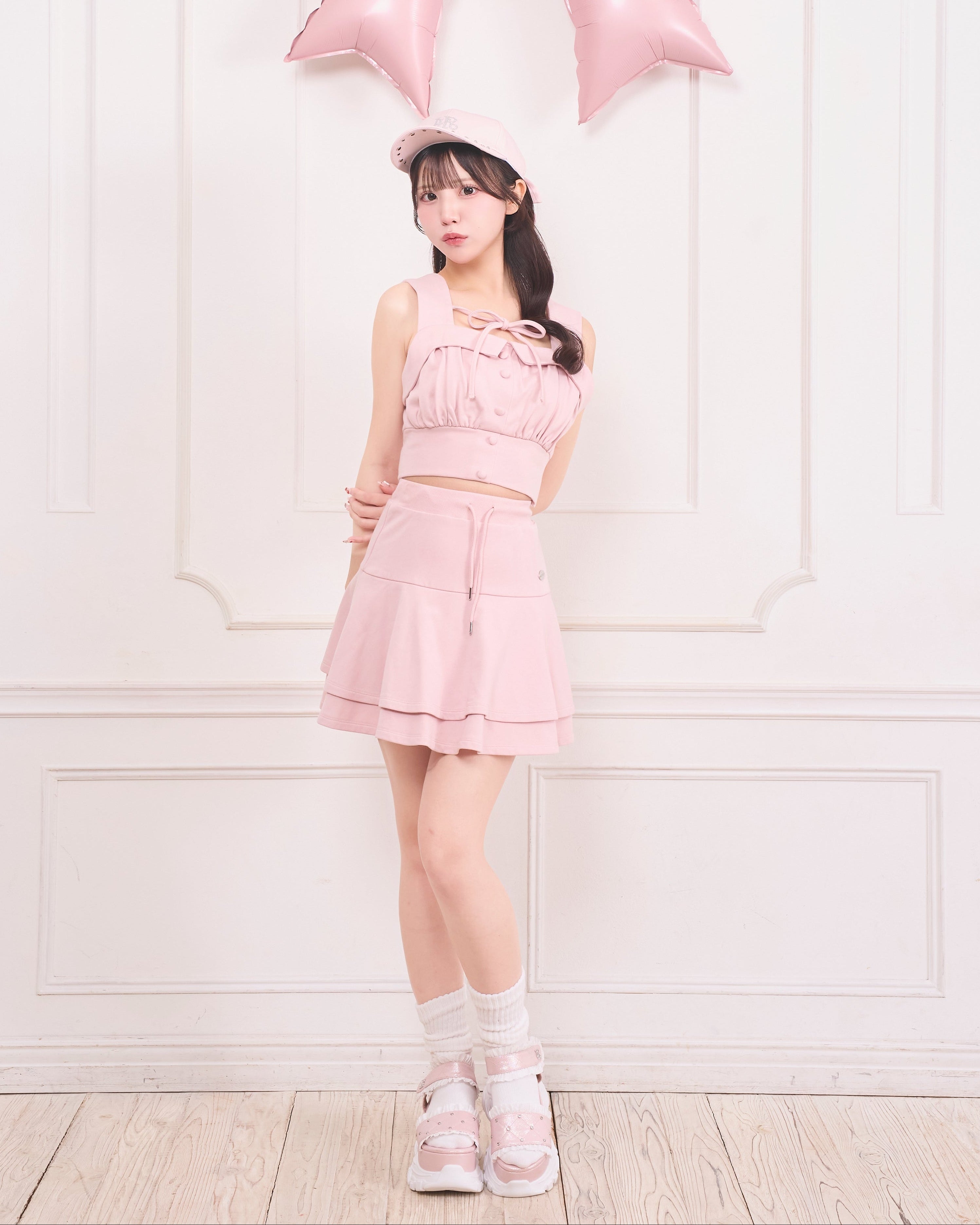 《LAFARY closet》スウェットビスチェセットアップ