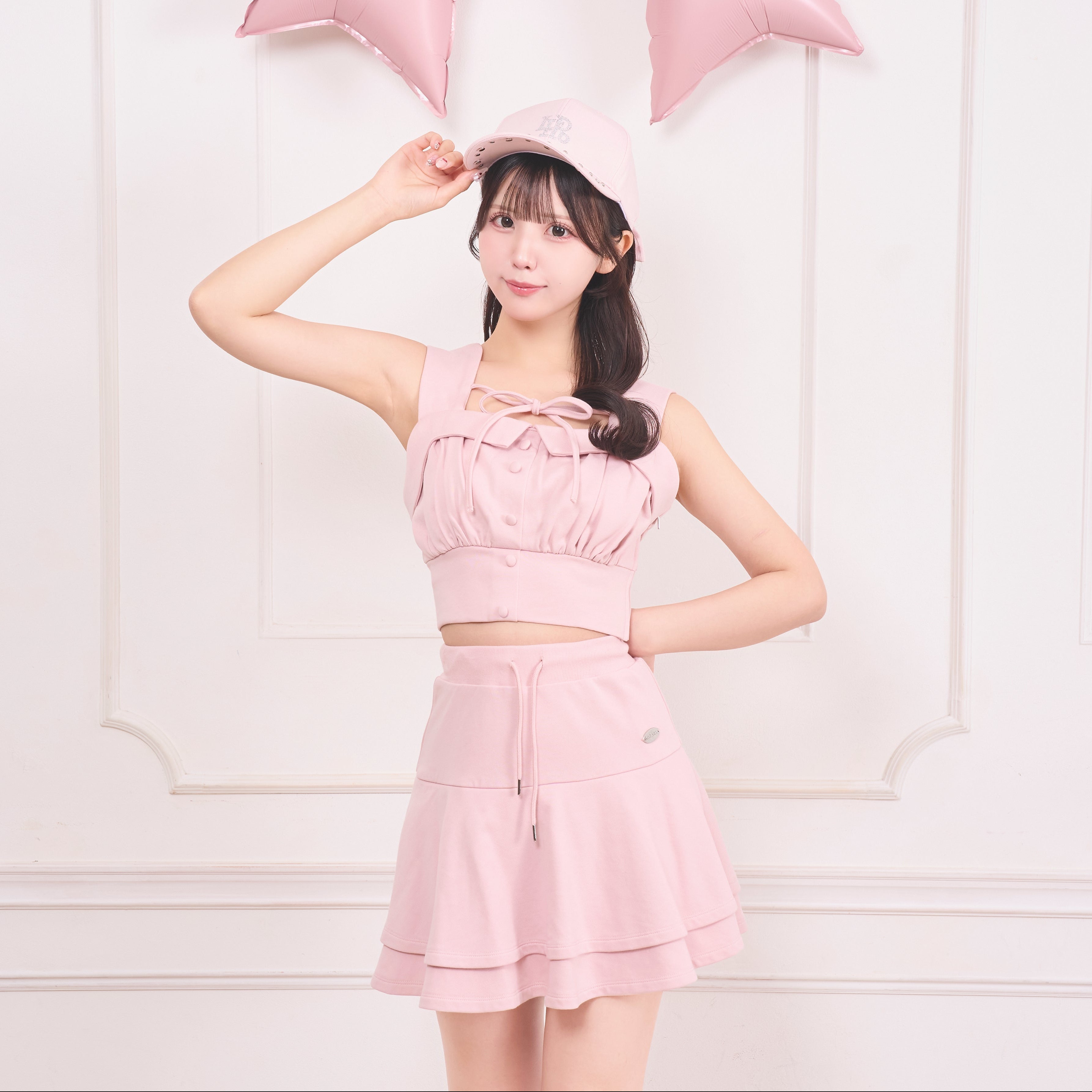 《LAFARY closet》スウェットビスチェセットアップ