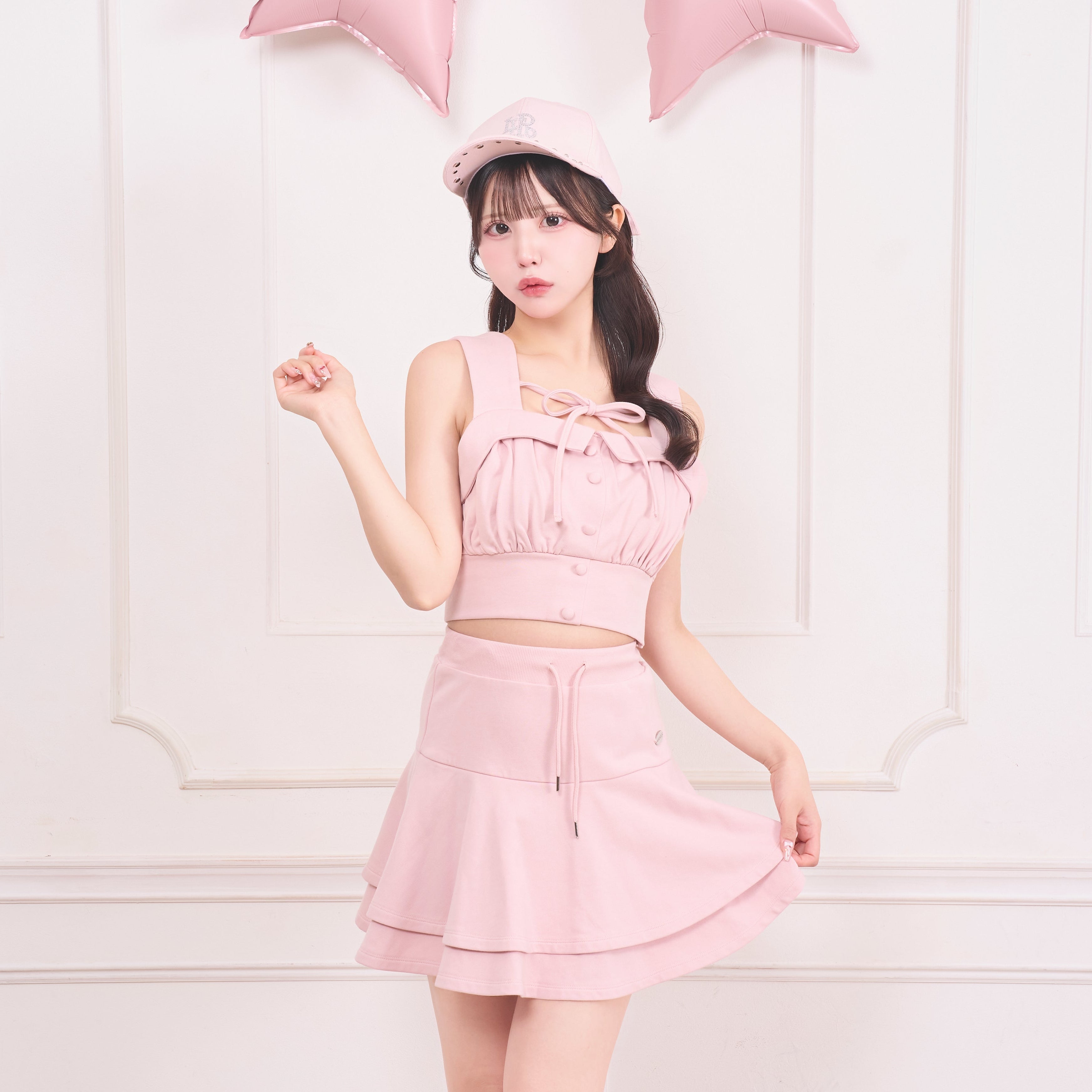 《LAFARY closet》スウェットビスチェセットアップ