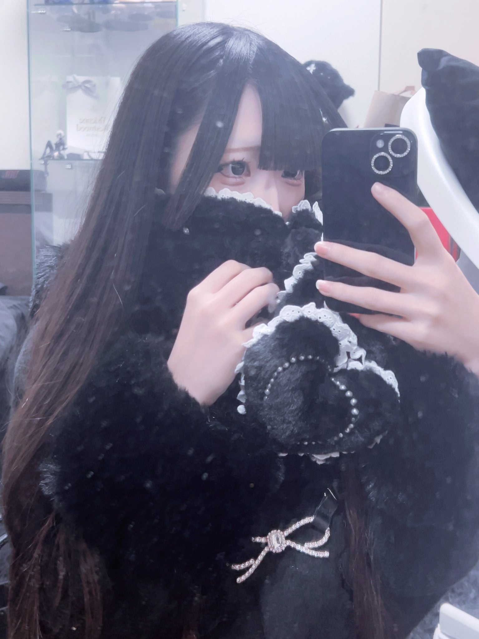 《mine》モコハートマフラー