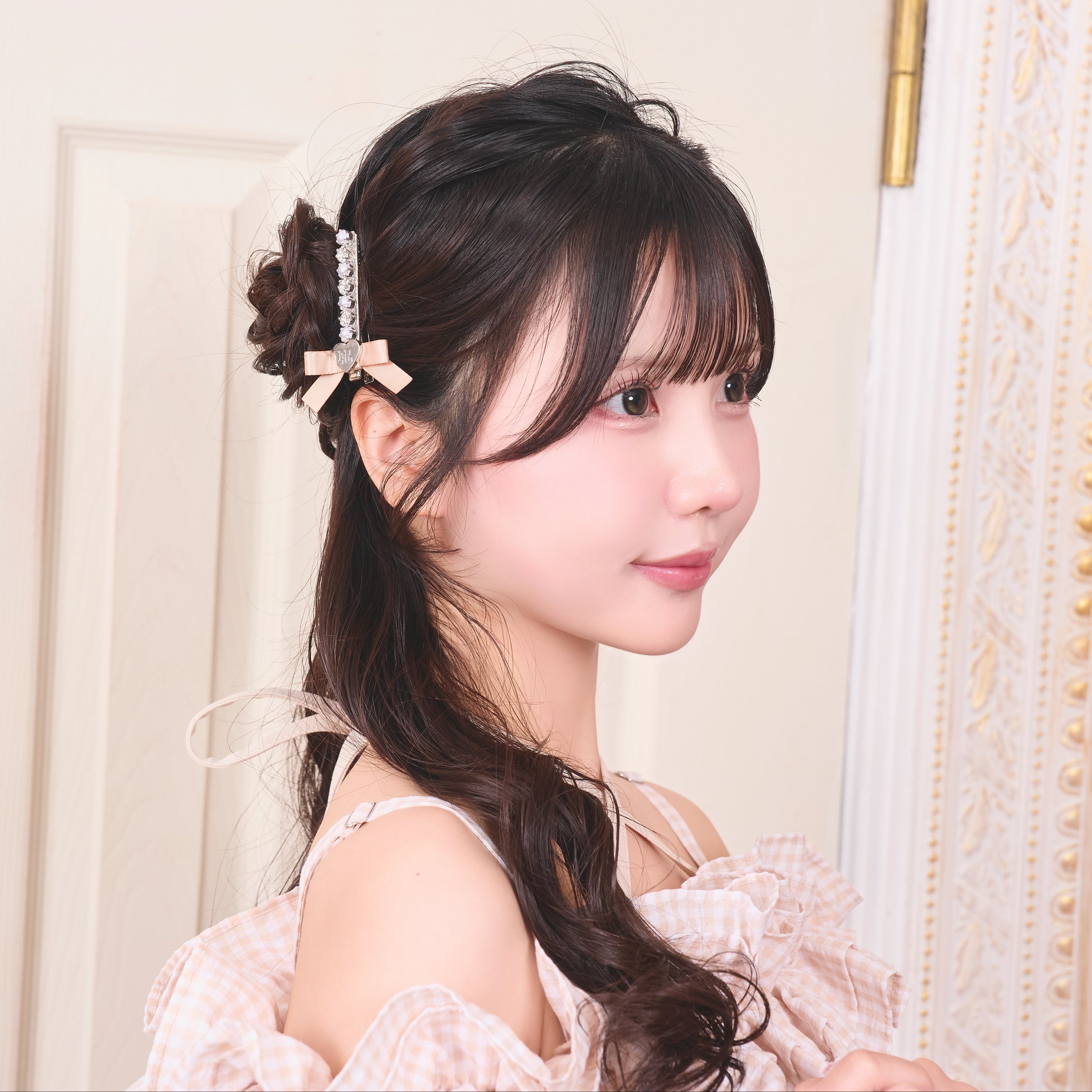 《LAFARY closet》ハートリボンヘアクリップ