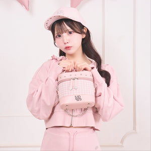 《LAFARY closet》ギンガム合皮バニティバッグ 2