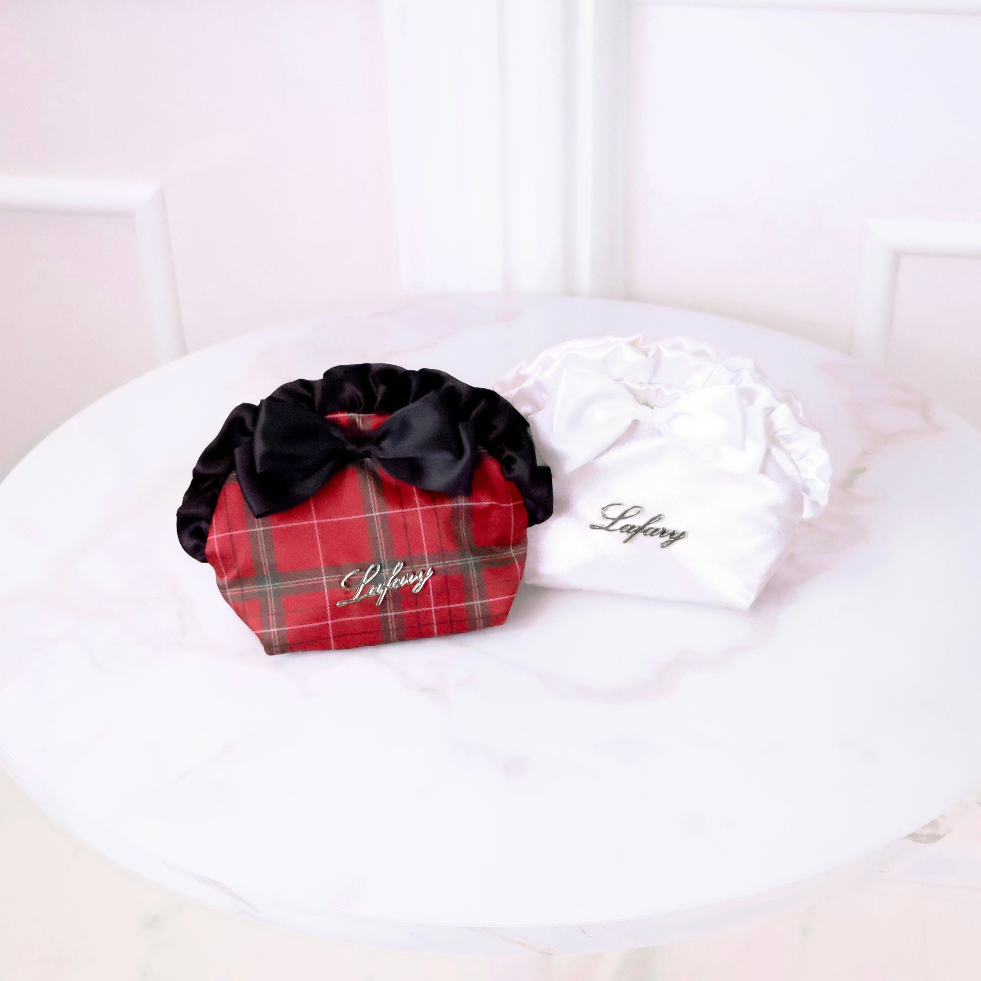 《LAFARY》リボンフリルポーチ