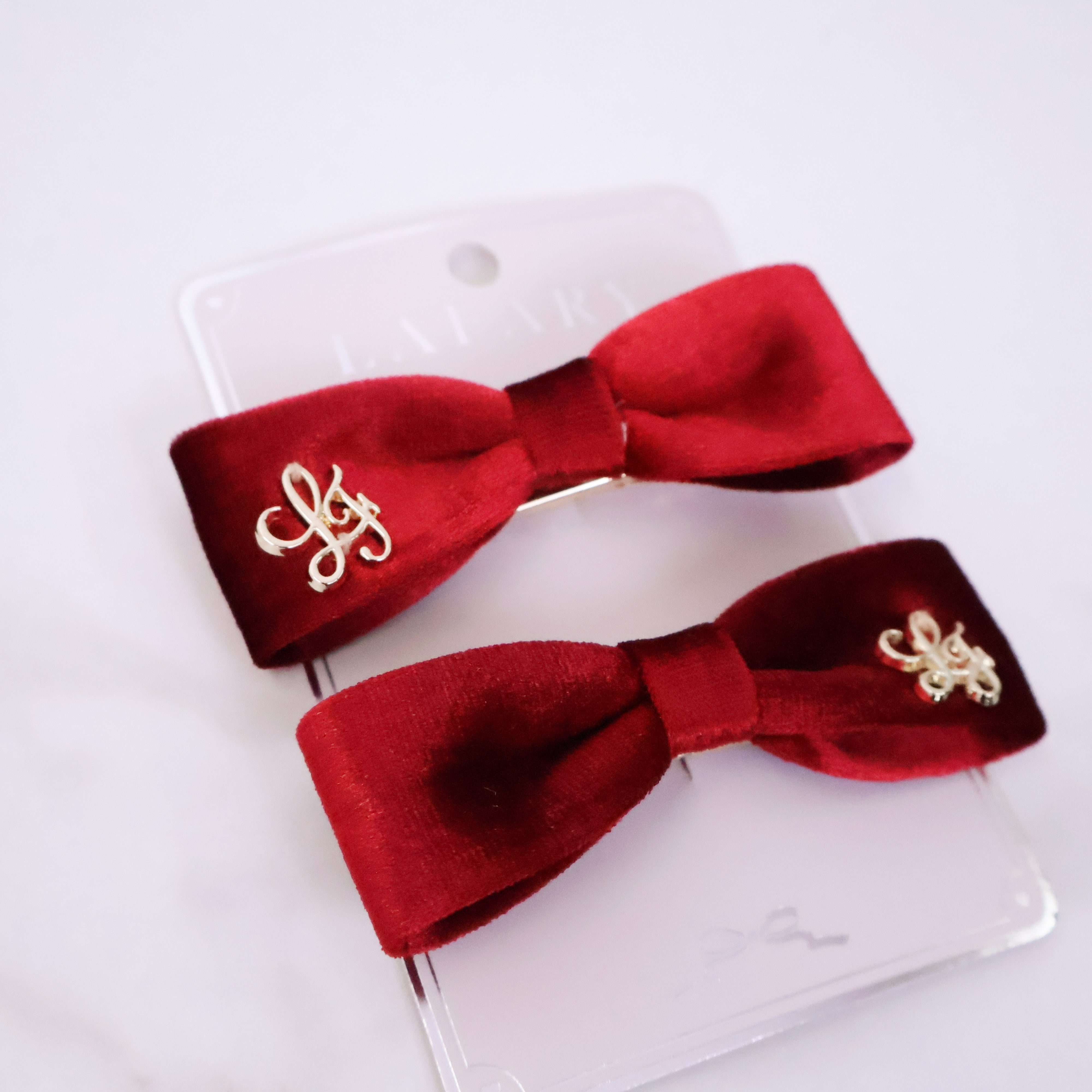 《LAFARY》ベロアスリムリボン