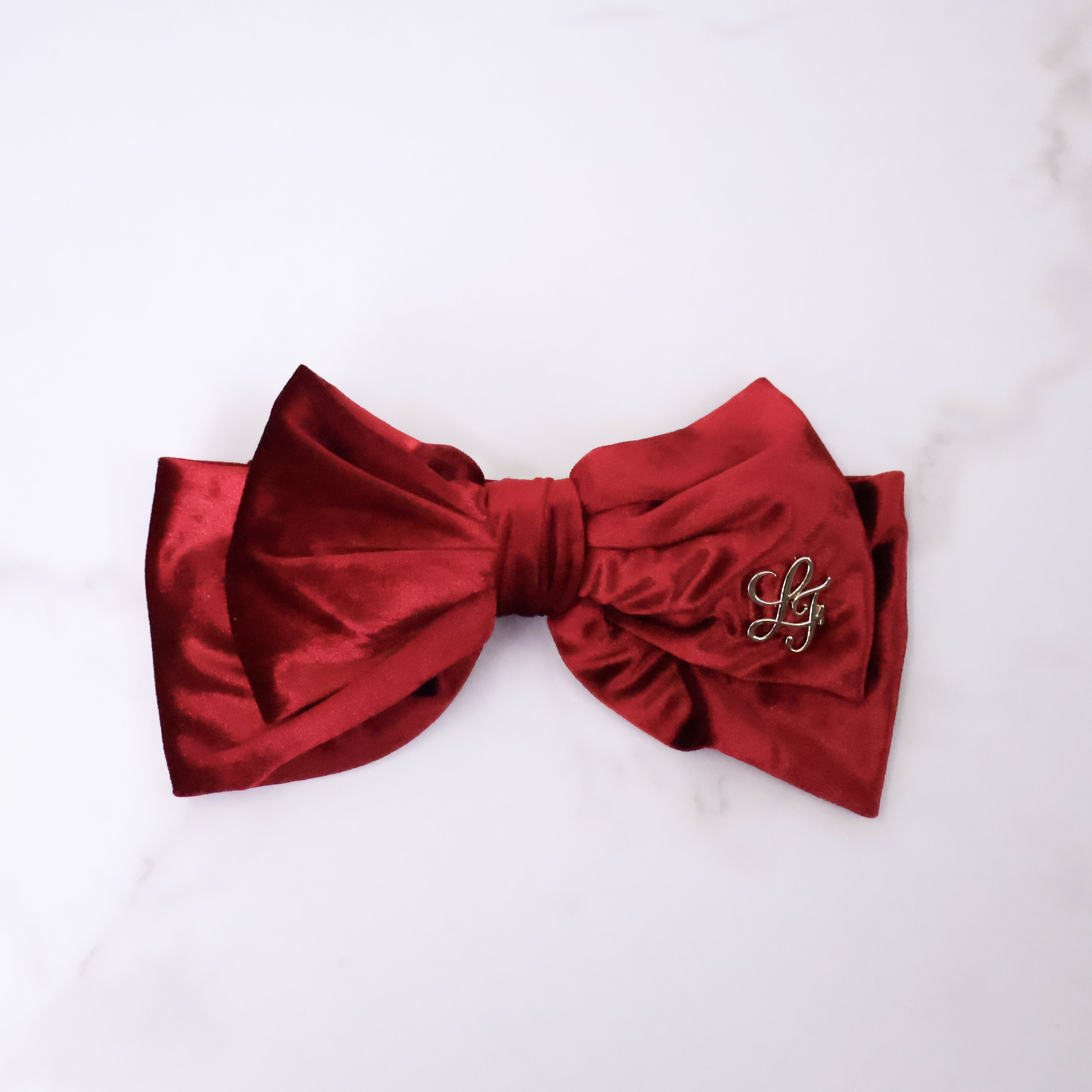 《LAFARY》ベロアリボンバレッタ