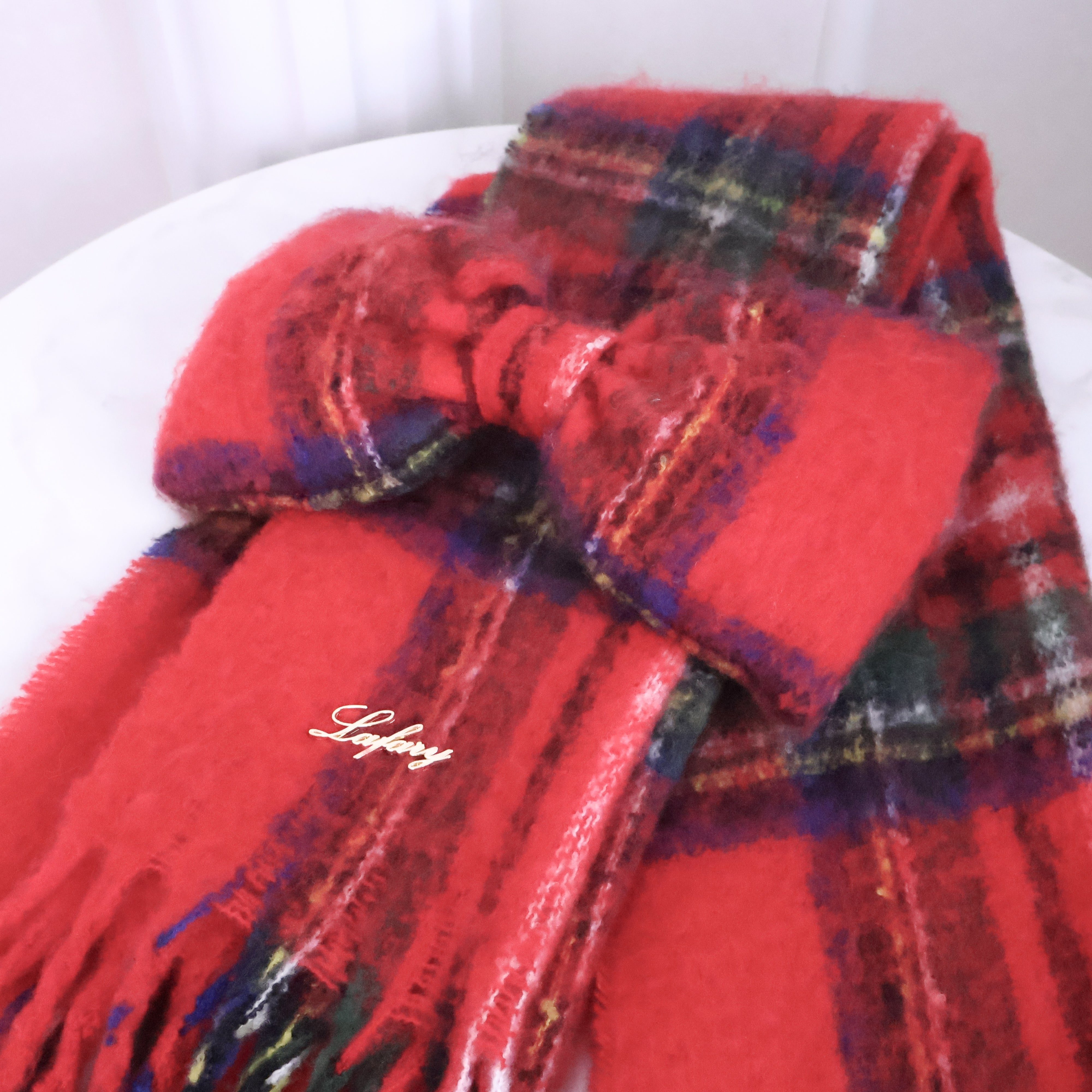 《LAFARY》ボリュームリボンマフラー