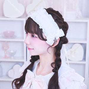 《mine》ハシゴレースフリルリボンヘッドドレス 2