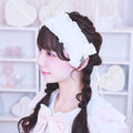 《mine》ハシゴレースフリルリボンヘッドドレス