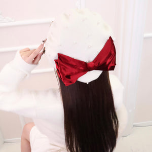 《LAFARY》ベロアリボンベレー帽 1