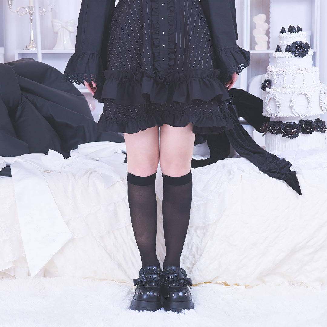 《mine》30デニールソックス[ハイ]