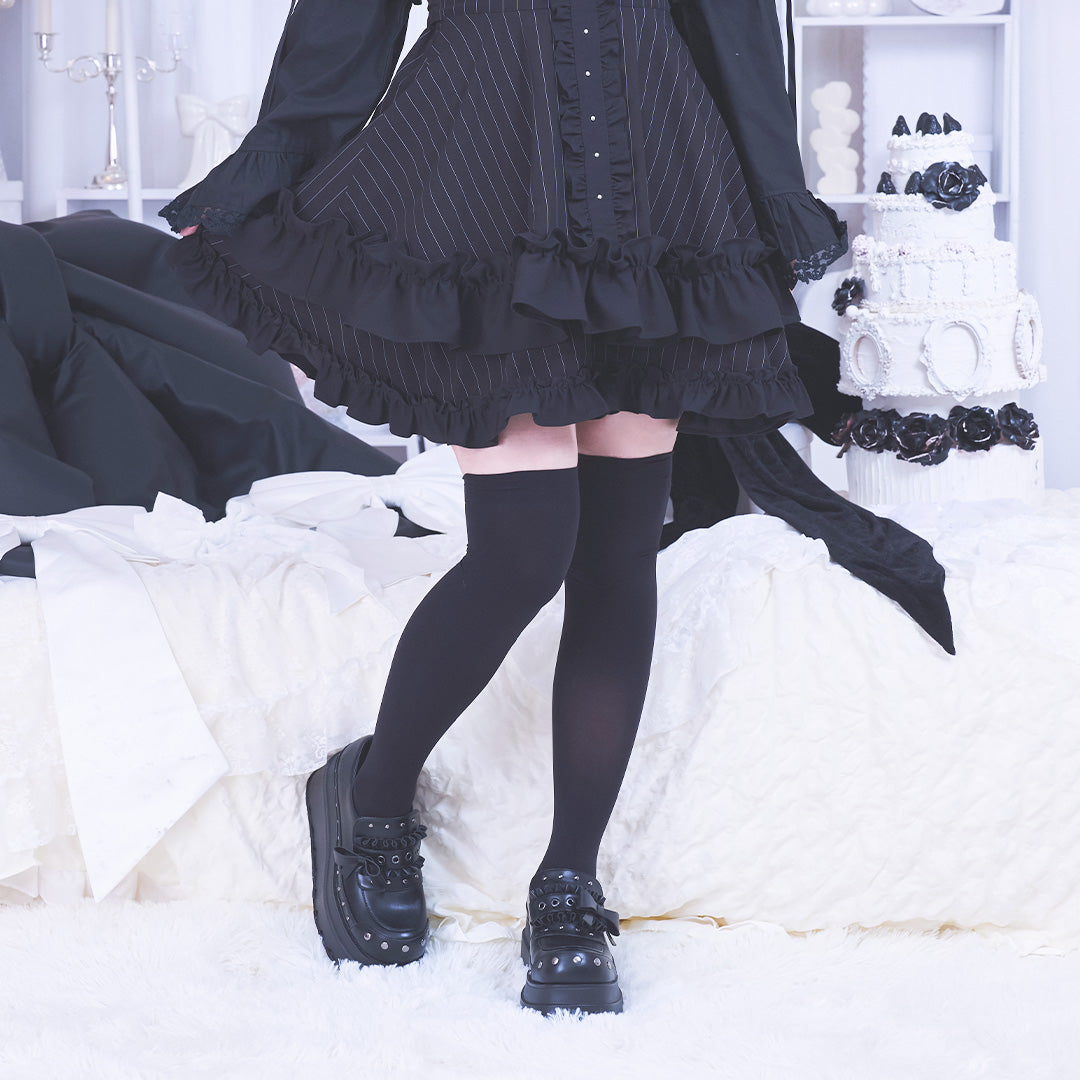 《mine》60デニールソックス[オーバーニー]