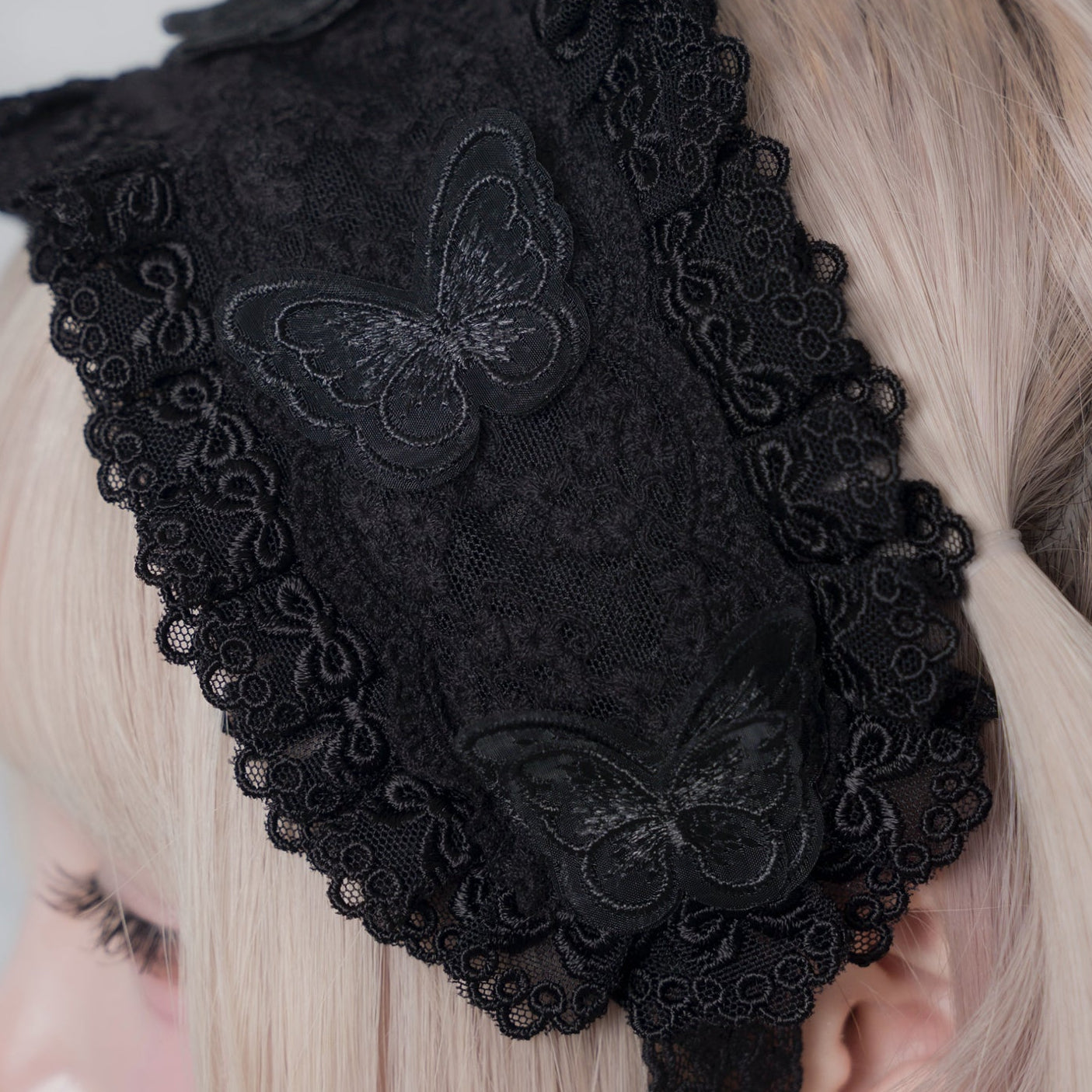 《mine》レースチュールヘッドドレス