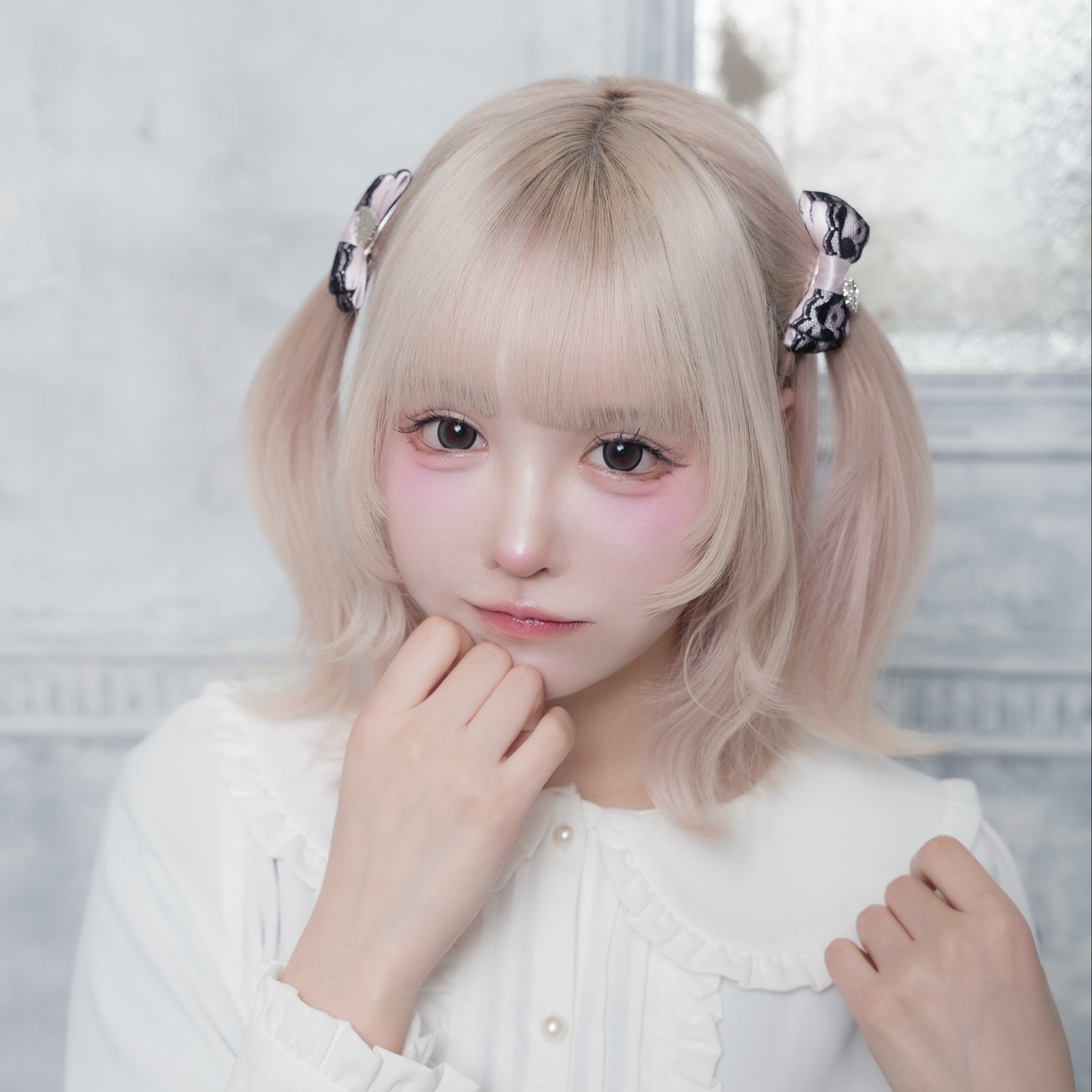 《mine》ハートレースリボン