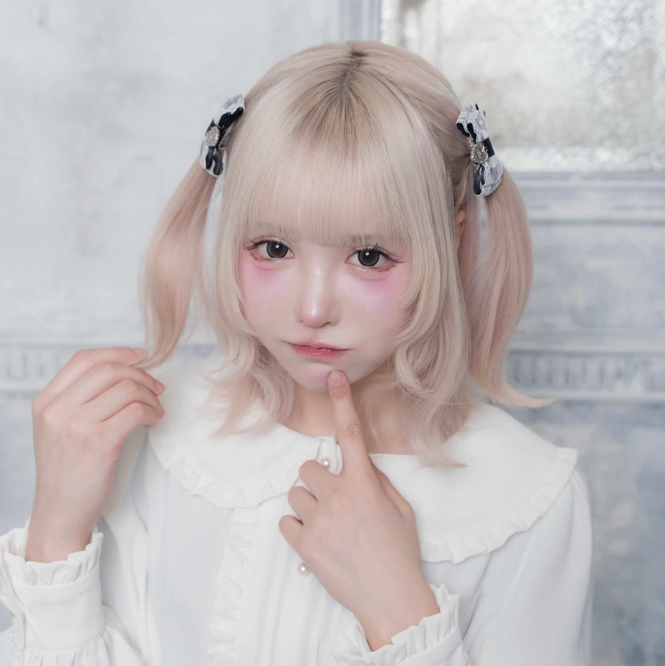 《mine》ハートレースリボン