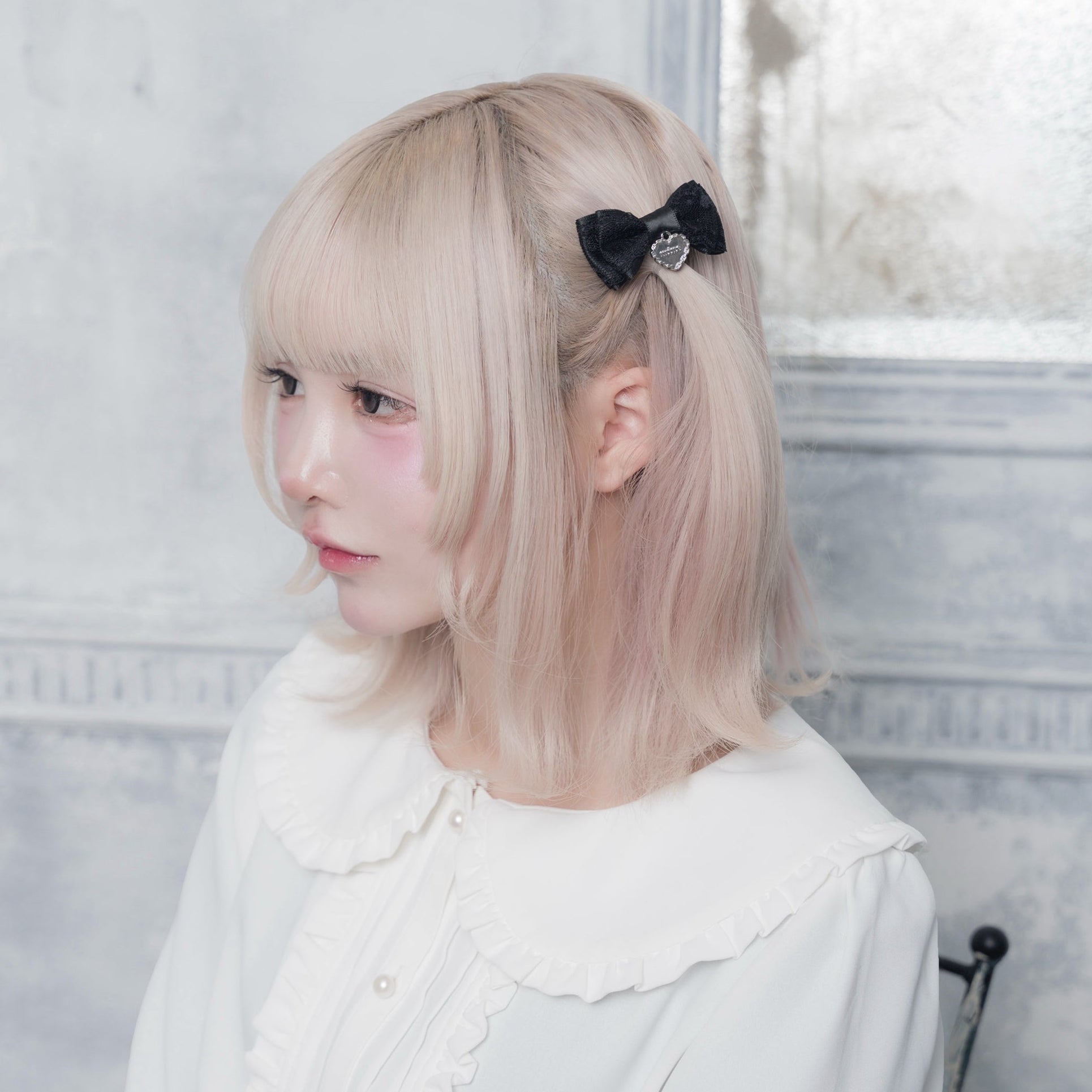 《mine》ハートレースリボン