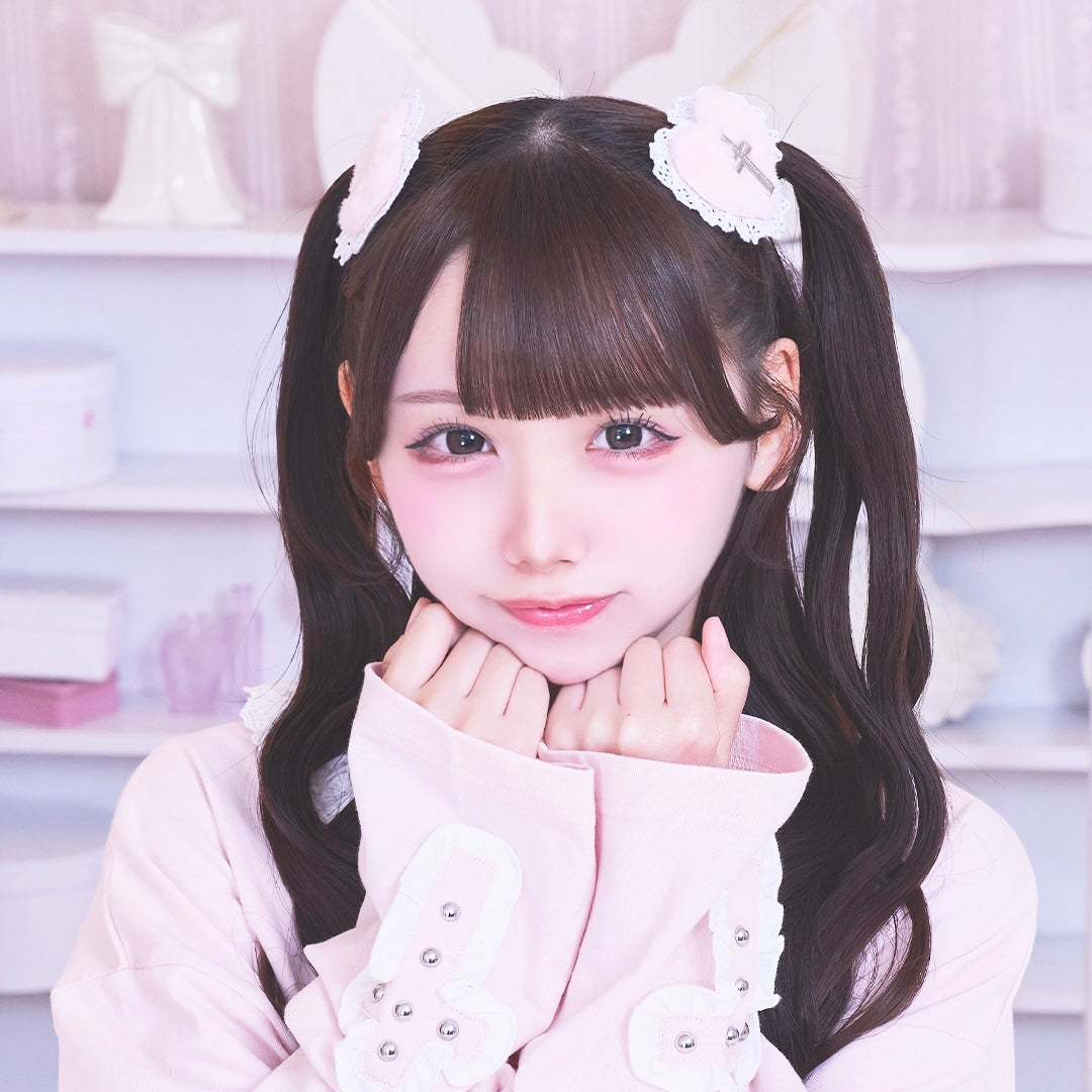 《mine》ハートファーヘアクリップ