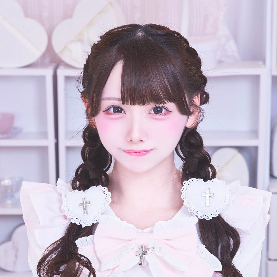 《mine》ハートファーヘアクリップ