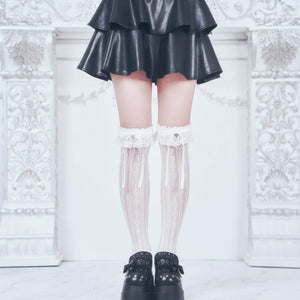 《mine》チャーム付きリボンハートソックス 2