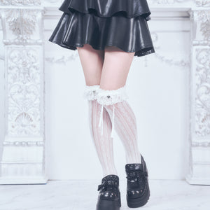 《mine》チャーム付きリボンハートソックス 1