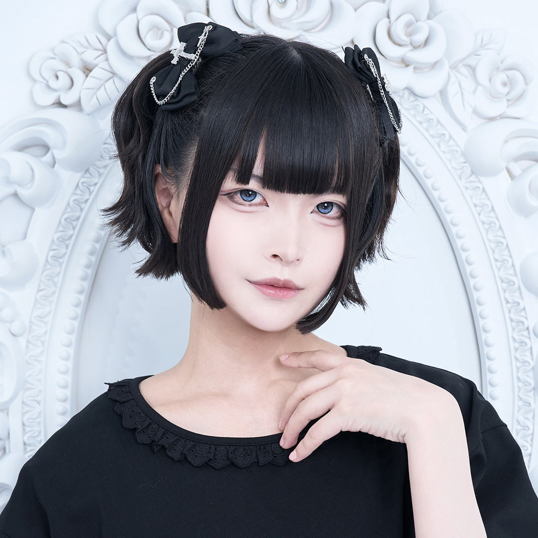 《mine》チェーンロッククロスリボン