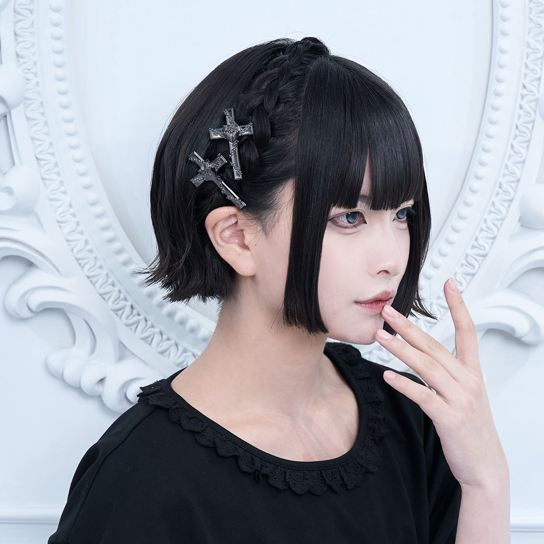 《mine》ロッククロスシルバークリップ