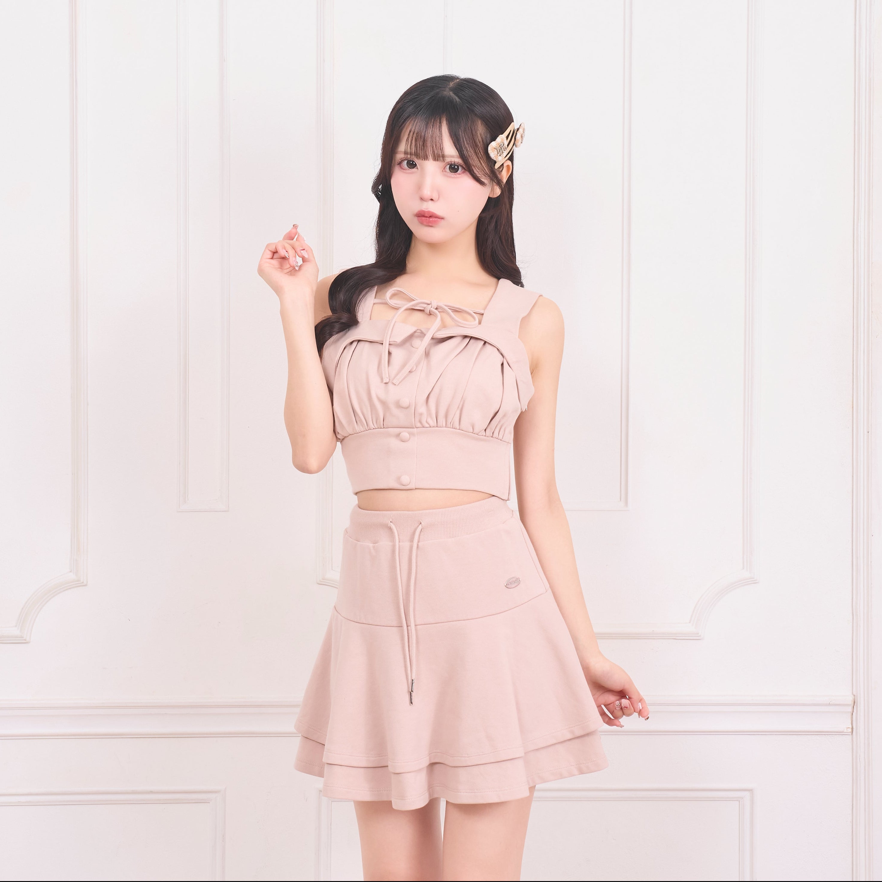 《LAFARY closet》スウェットビスチェセットアップ