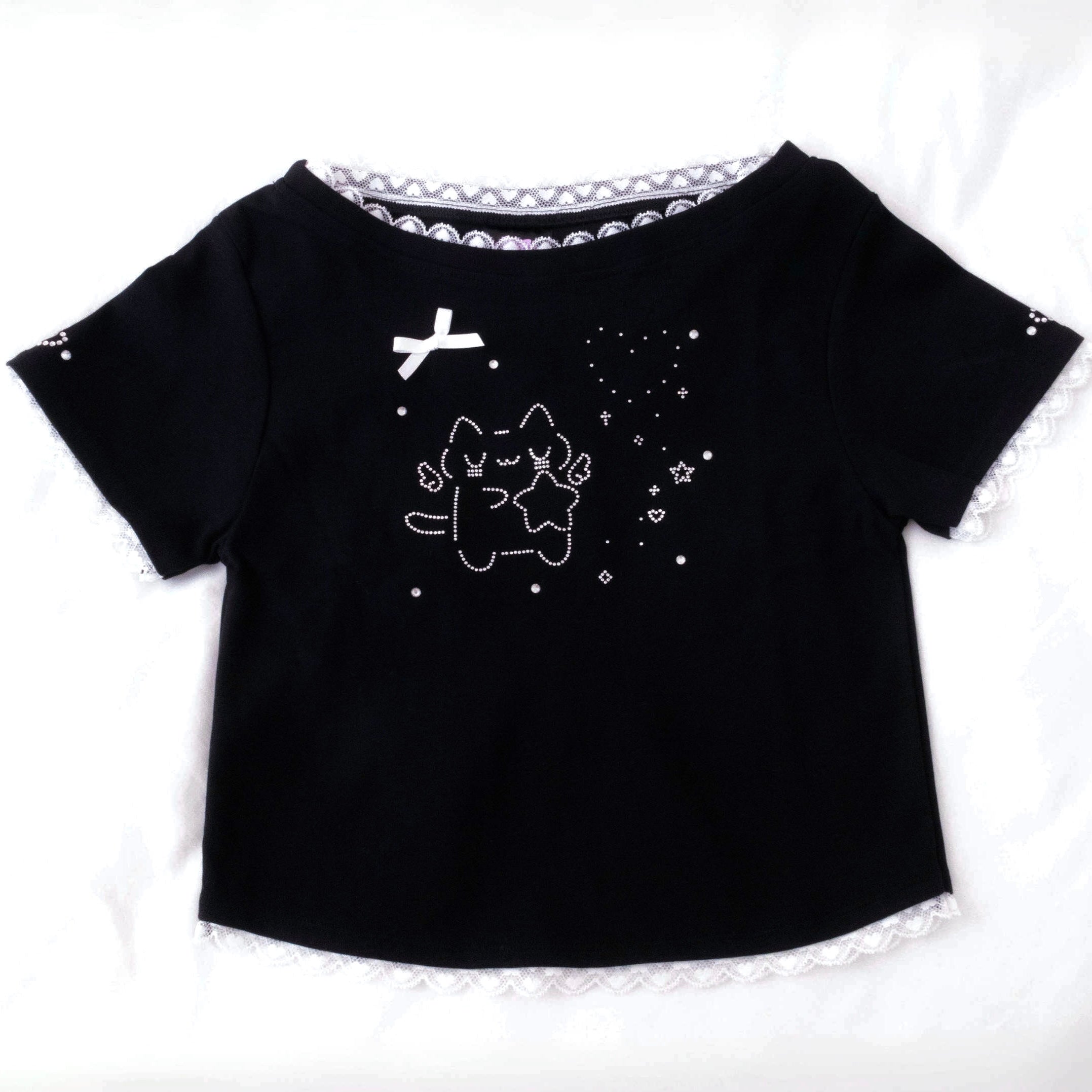 《mine》アスキーキャットミニTシャツ