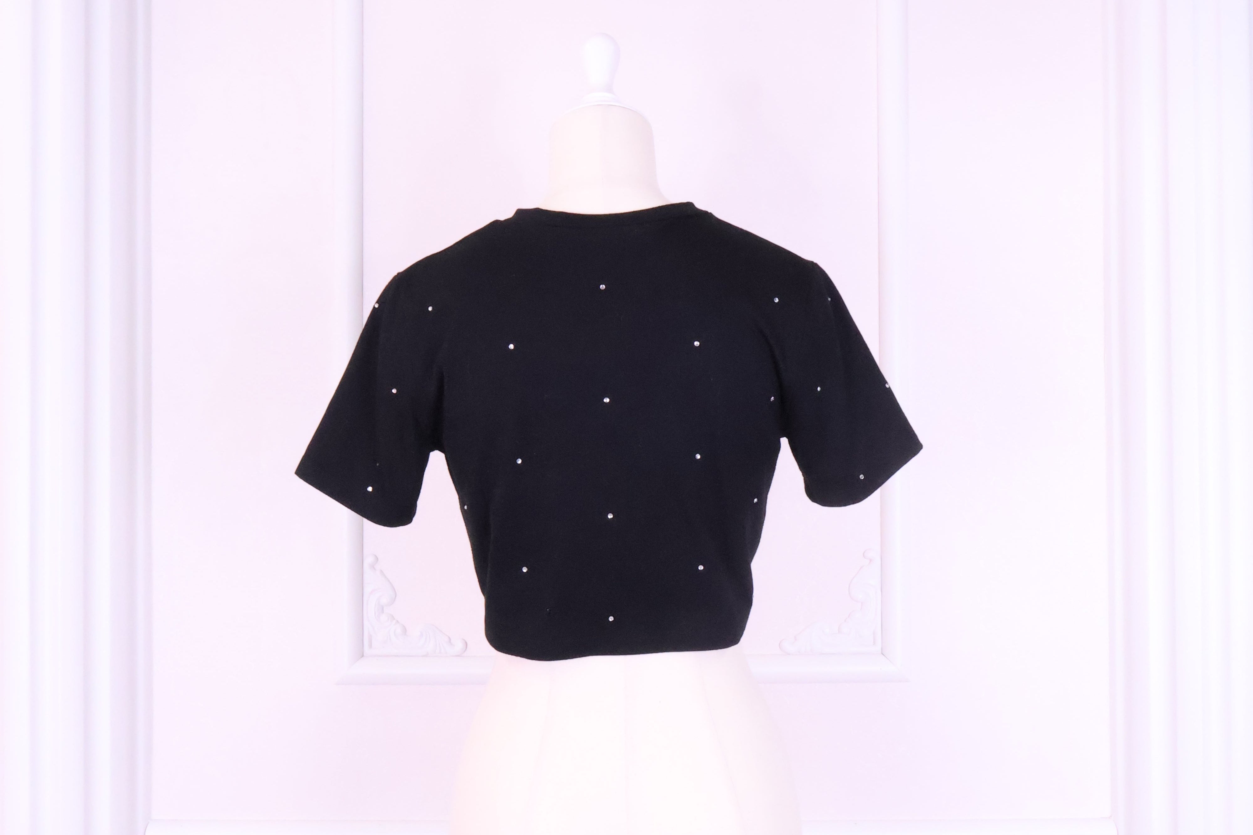 《LAFARY closet》ロゴ刺繍チビTシャツ