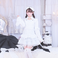 《mine》ロゴクロスベルスリーブブラウス