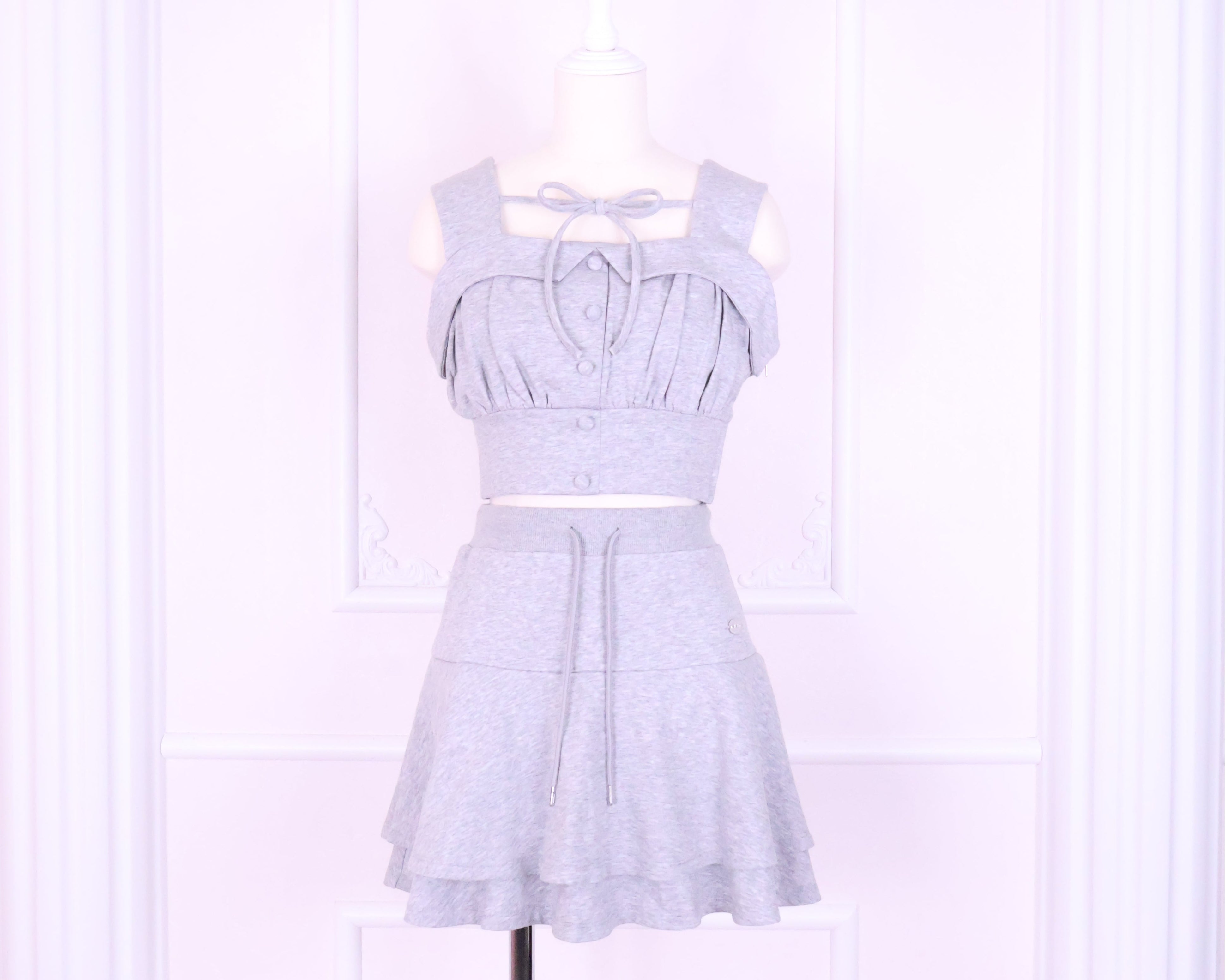 《LAFARY closet》スウェットビスチェセットアップ