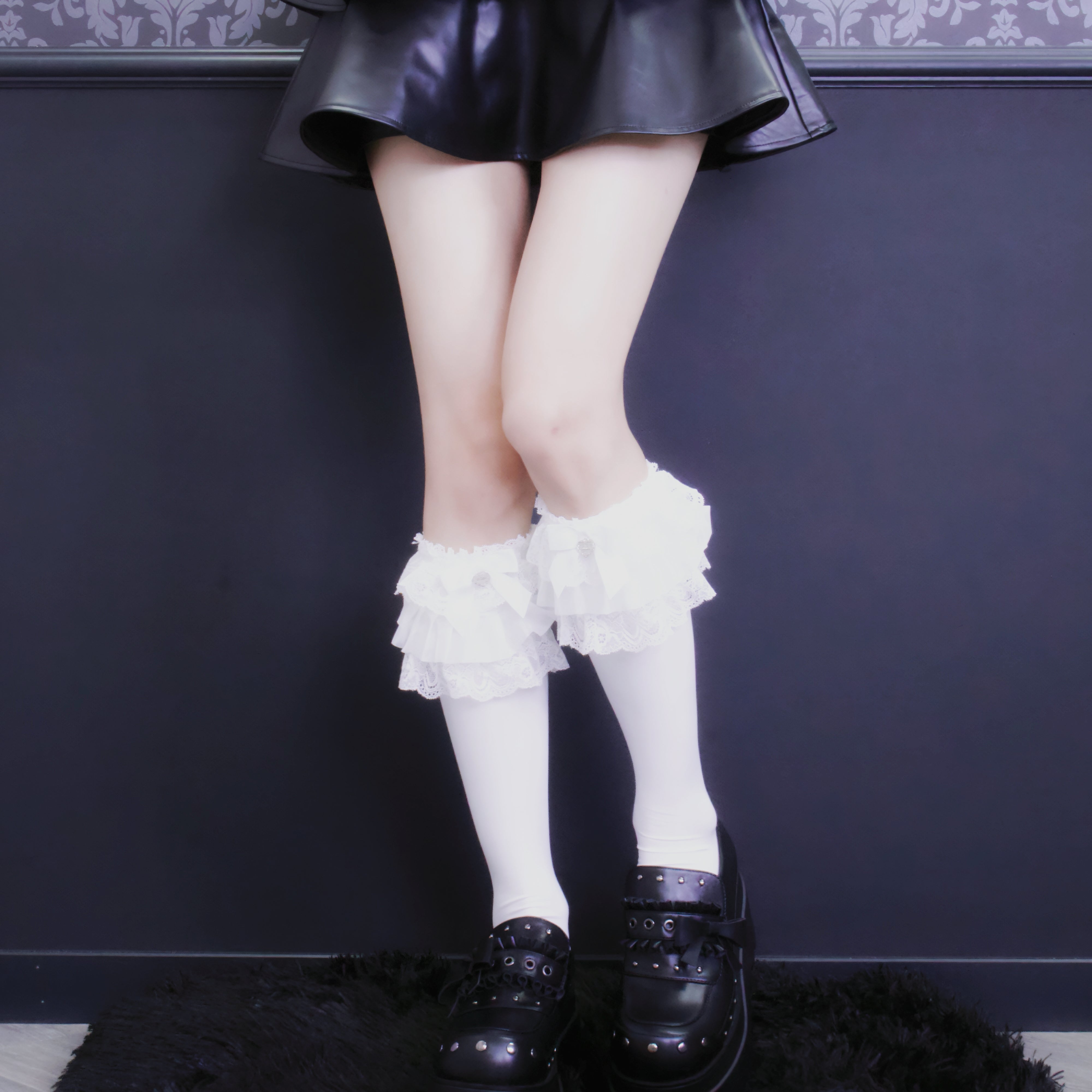 《mine》ロリィタフリル　ソックス