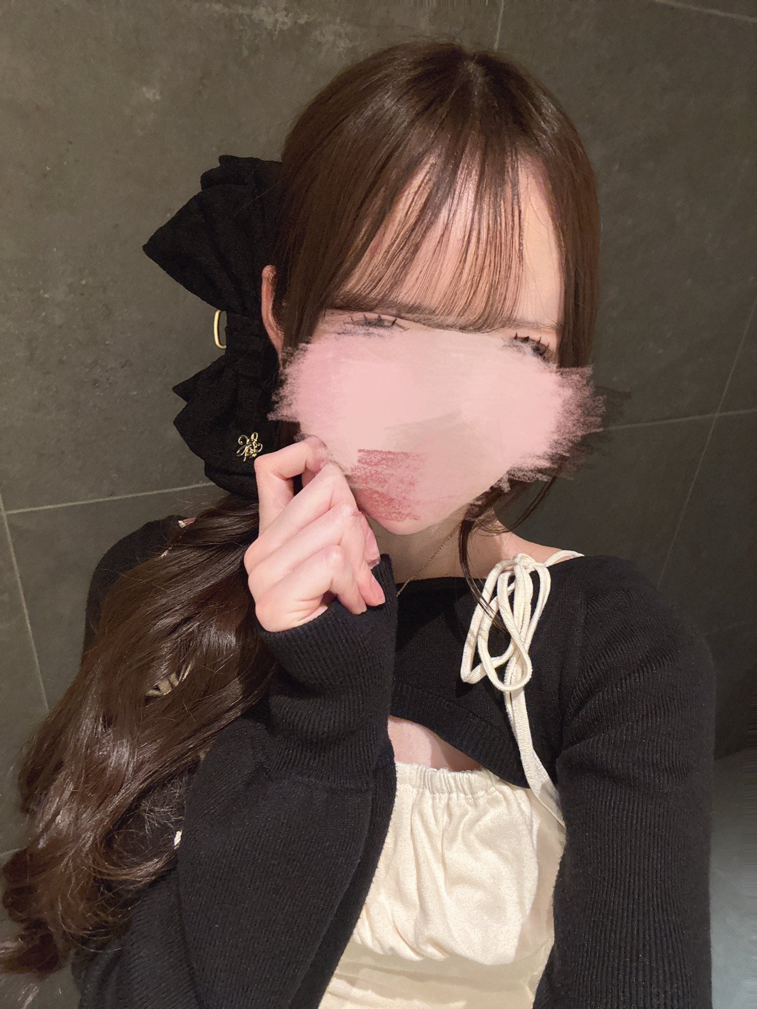 《LAFARY closet》レースリボンバンスクリップ
