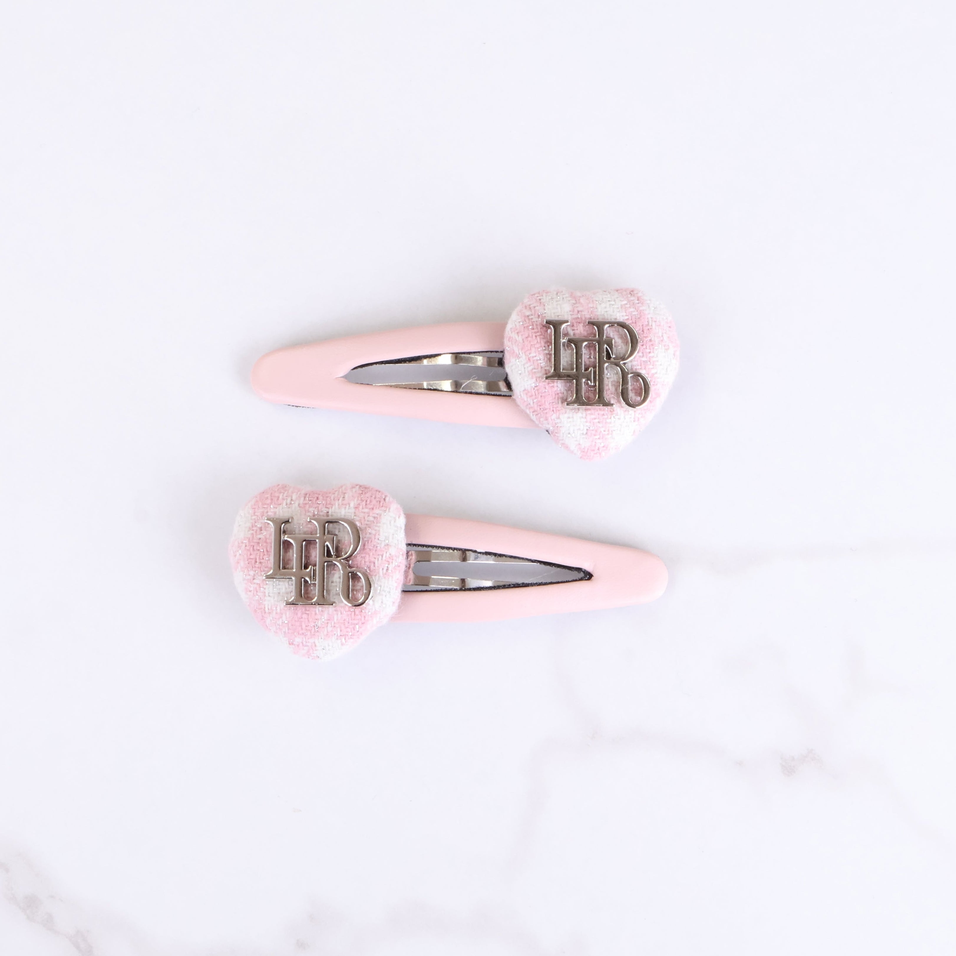 《LAFARY closet》ギンガムハートヘアピン