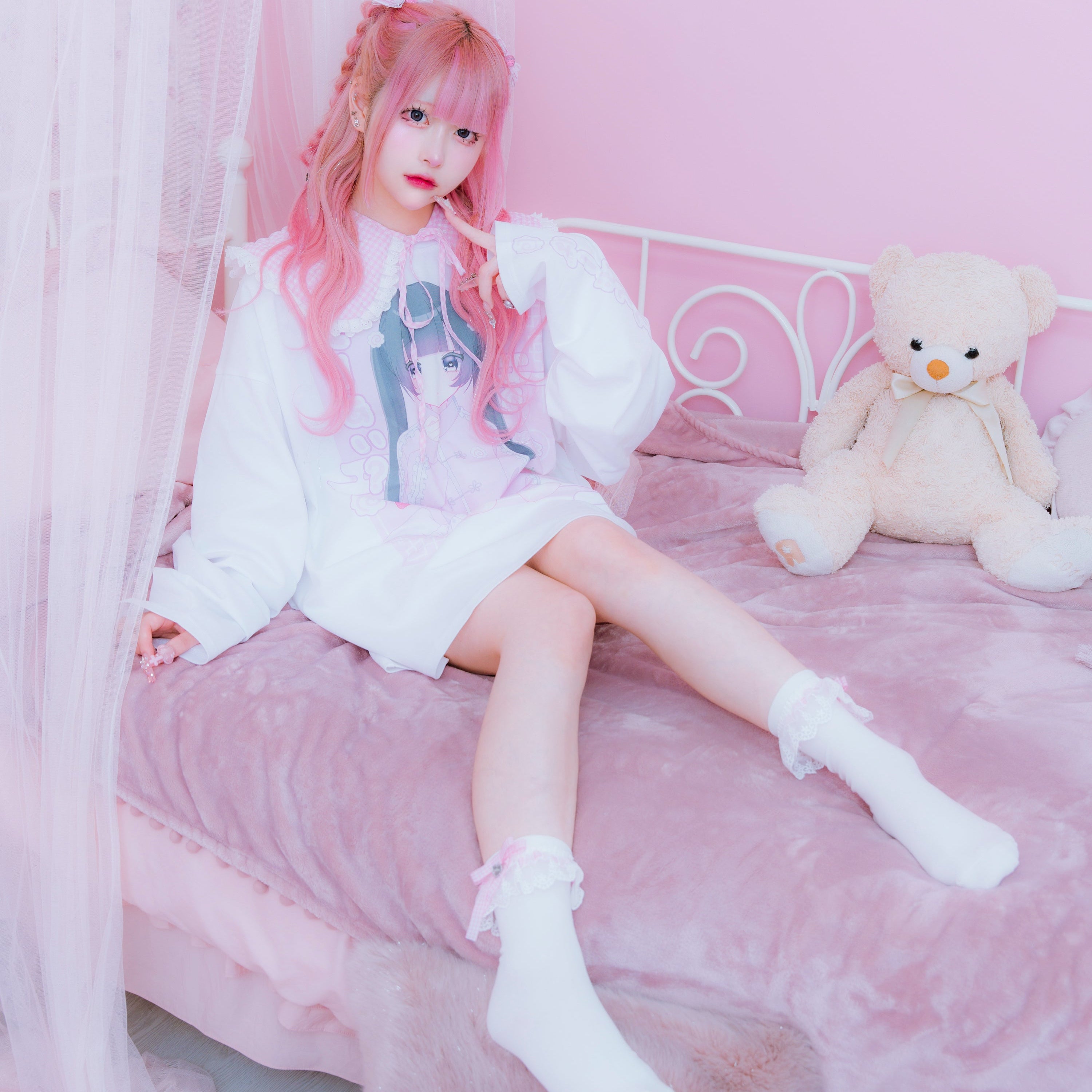 mine》チェックチャーム付きソックス - LAFARY ONLINE