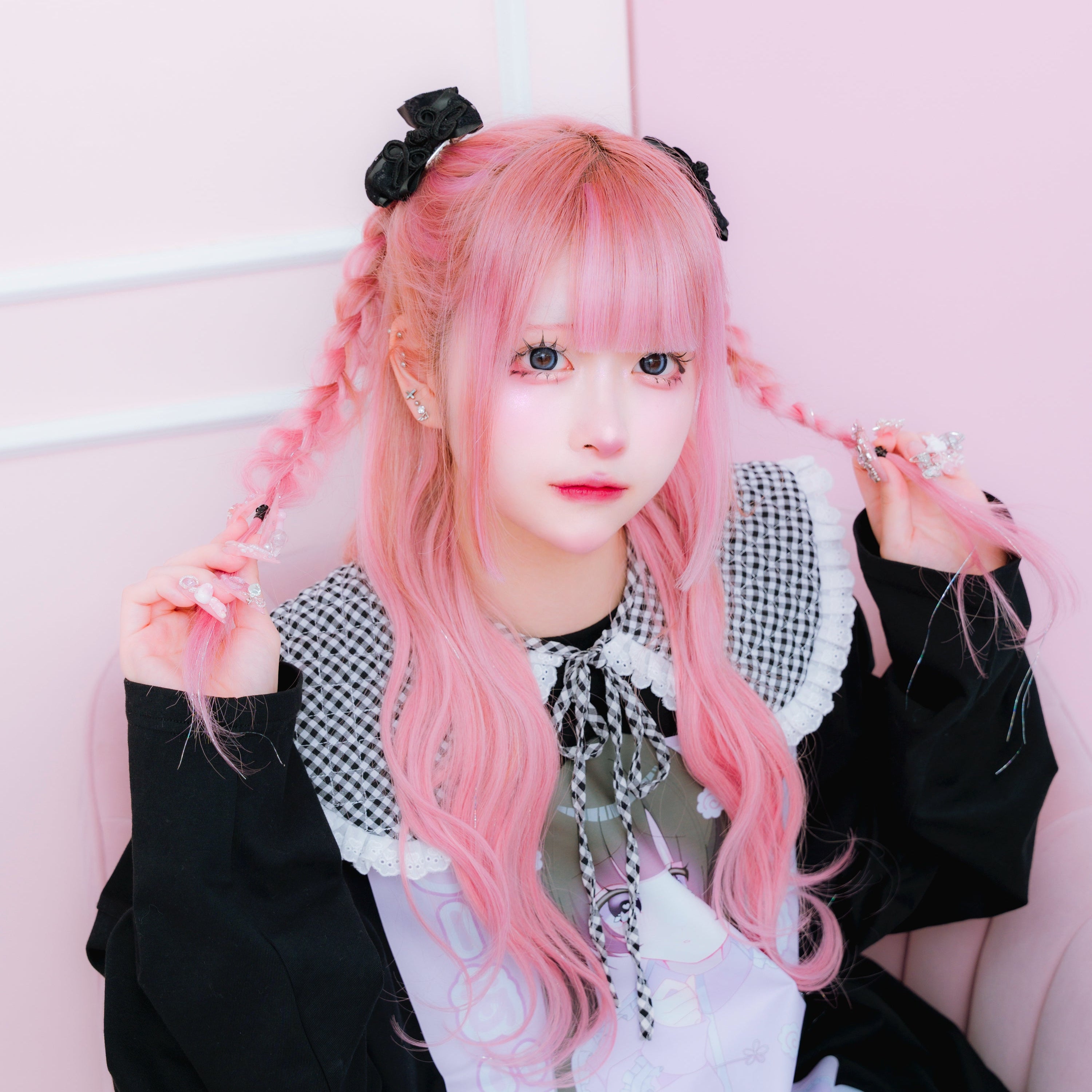 《mine》チャイナハートレースリボン