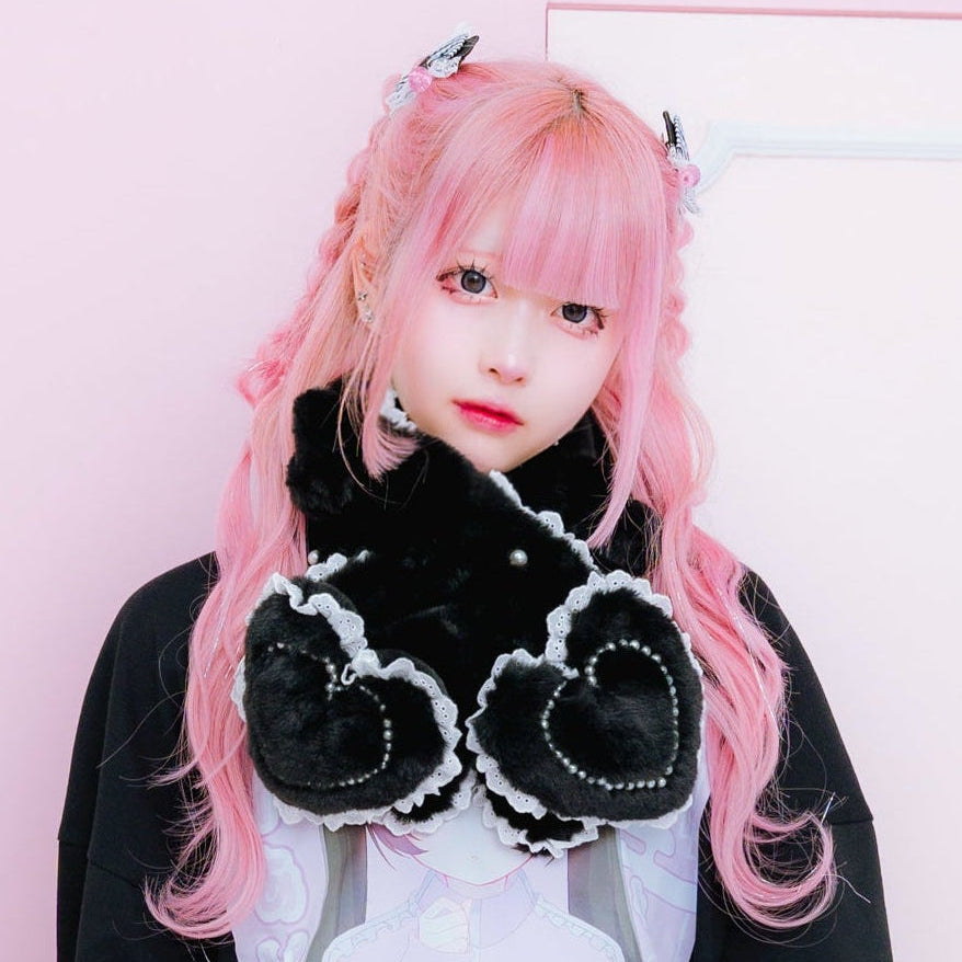 《mine》モコハートマフラー