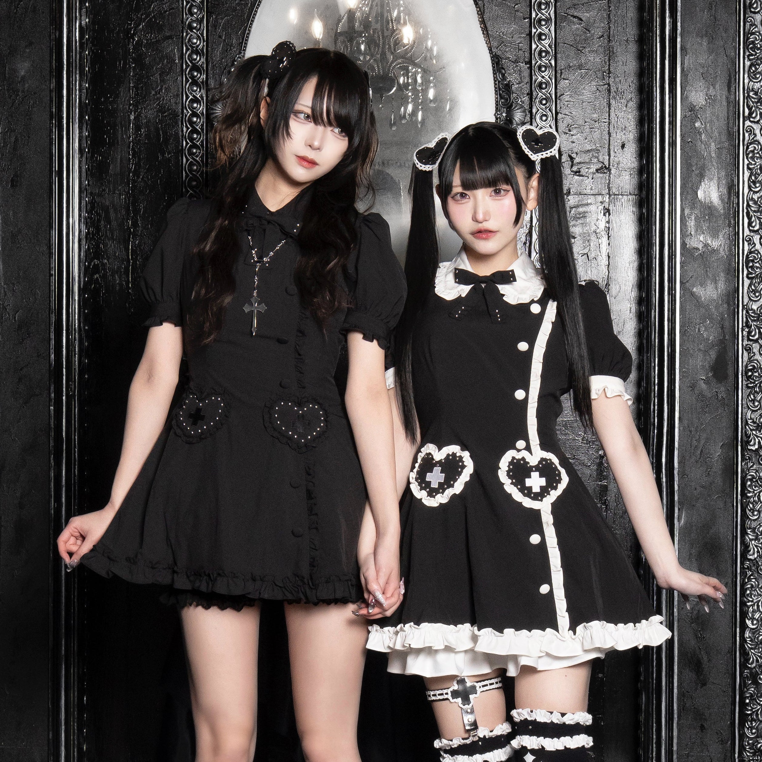 中華ロリィタ PSYCHE MANIE ナース風ワンピース mine》ナースハートワンピース- LAFARY ONLINE