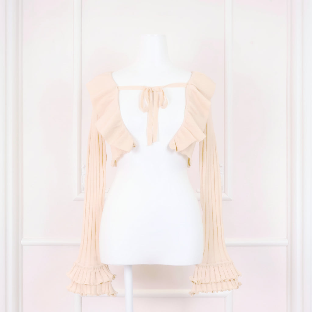 《LAFARY closet》フリルニットカーディガン