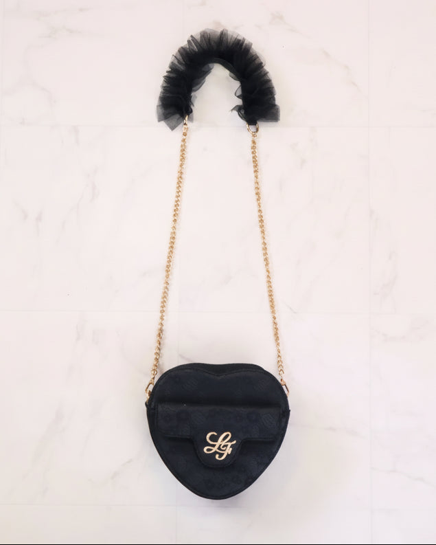 《LAFARY closet》チュールレースハートバッグ
