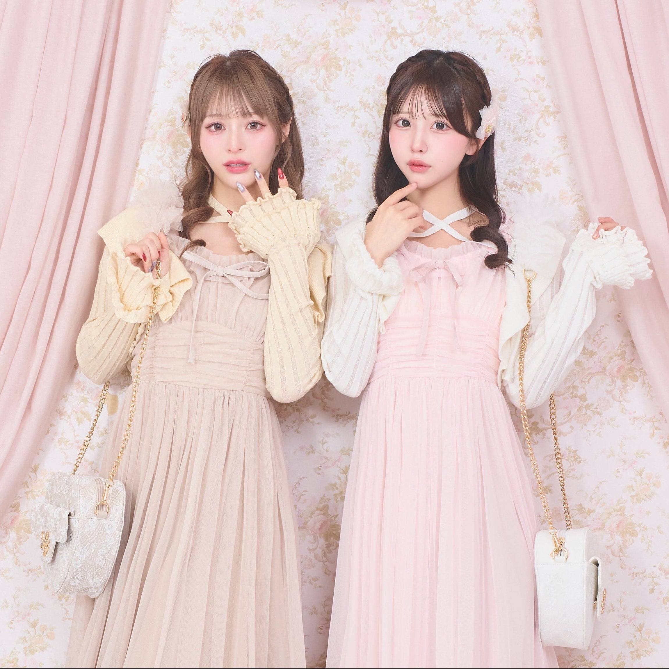 《LAFARY closet》フリルニットカーディガン