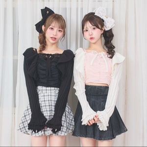 《LAFARY closet》フリルニットカーディガン 2