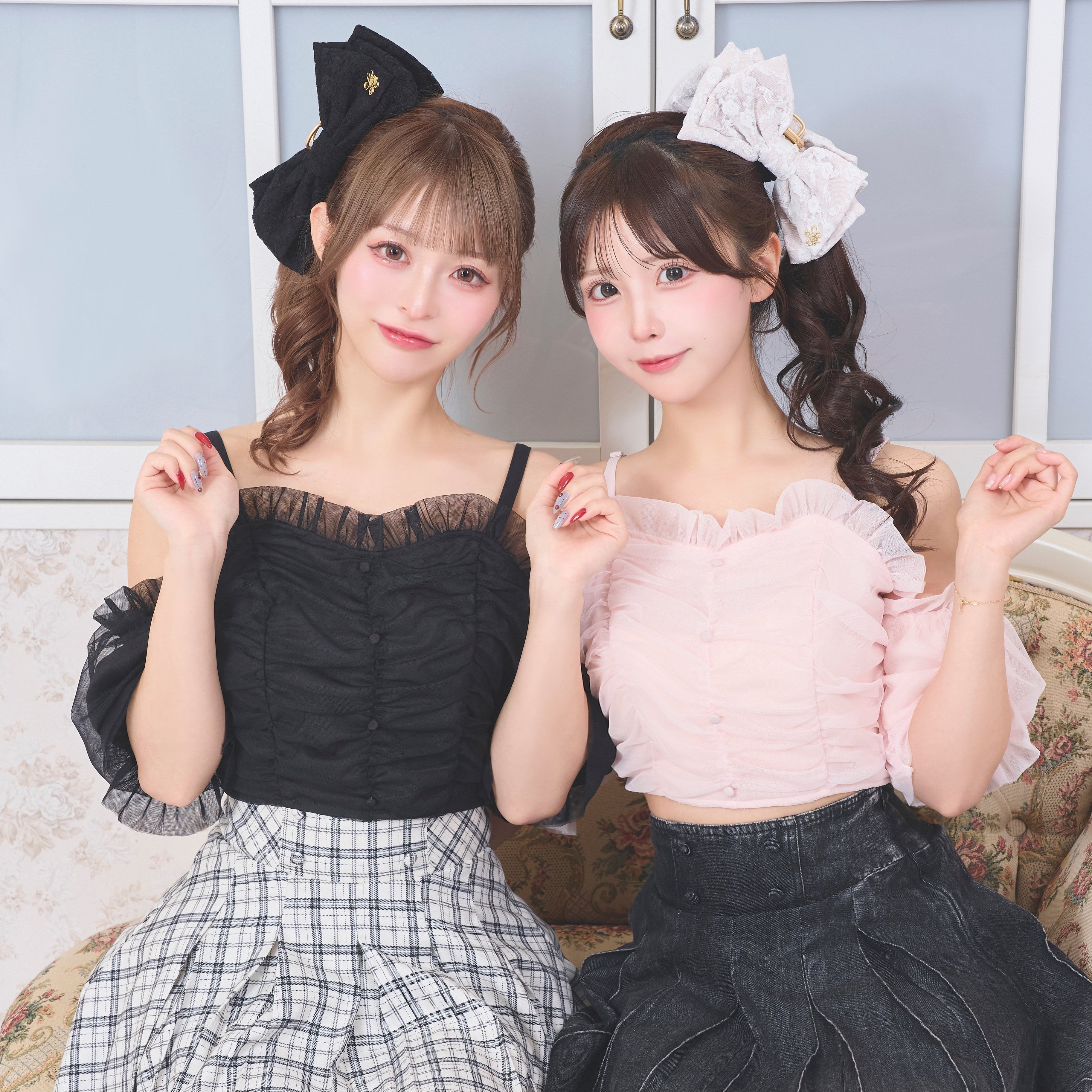 《LAFARY closet》オフショルチュールトップス