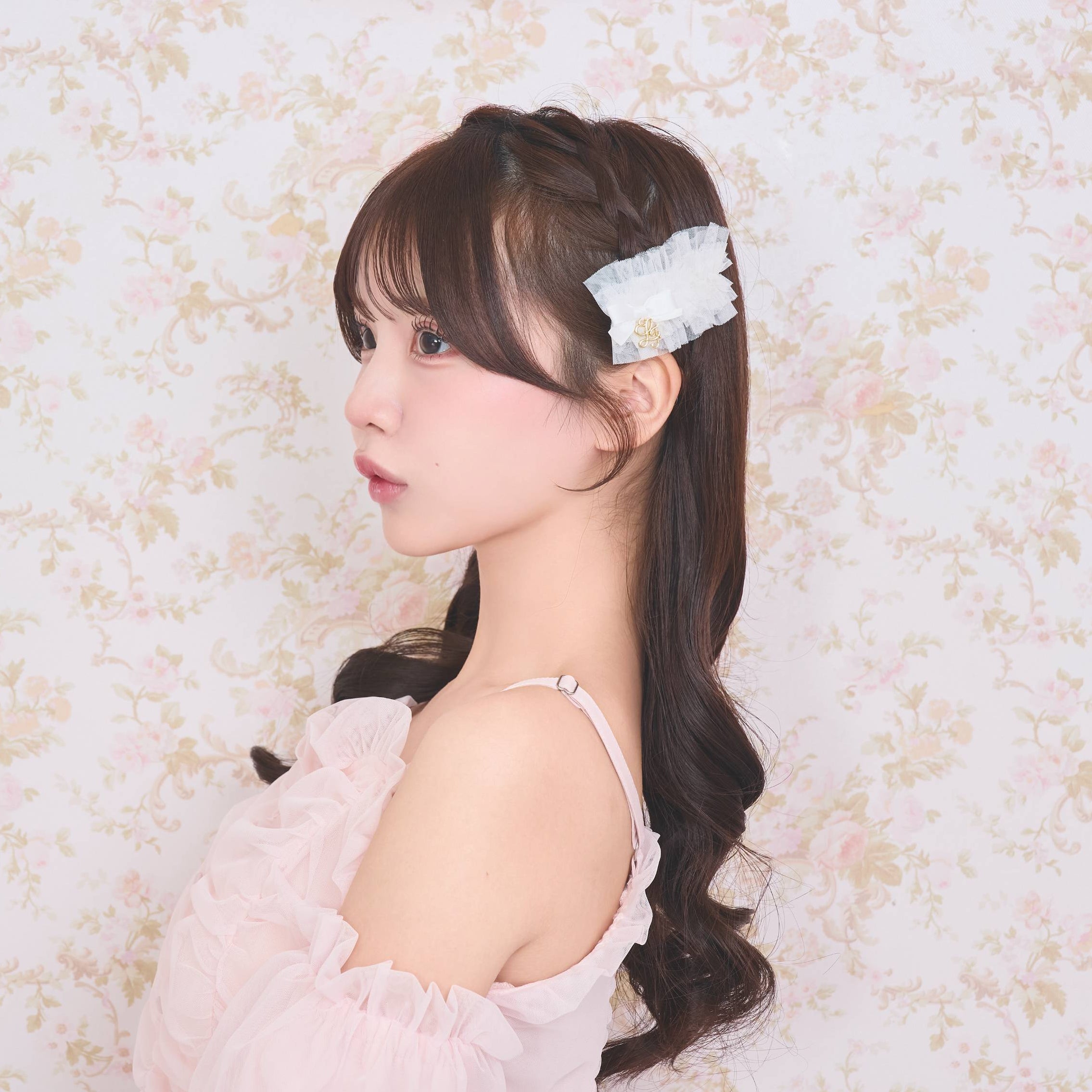 《LAFARY closet》チュールフリルヘアクリップ