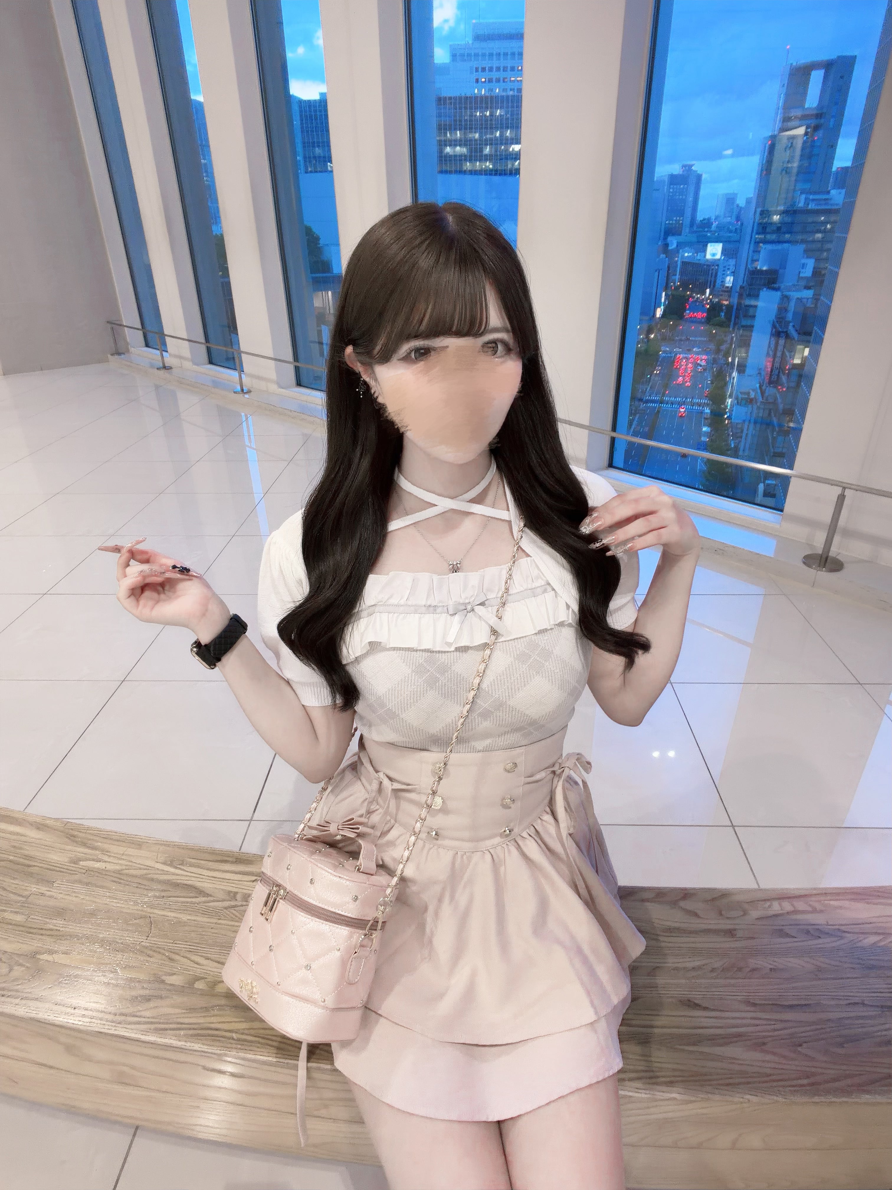 《LAFARY closet》チェックアンサンブルニットトップス